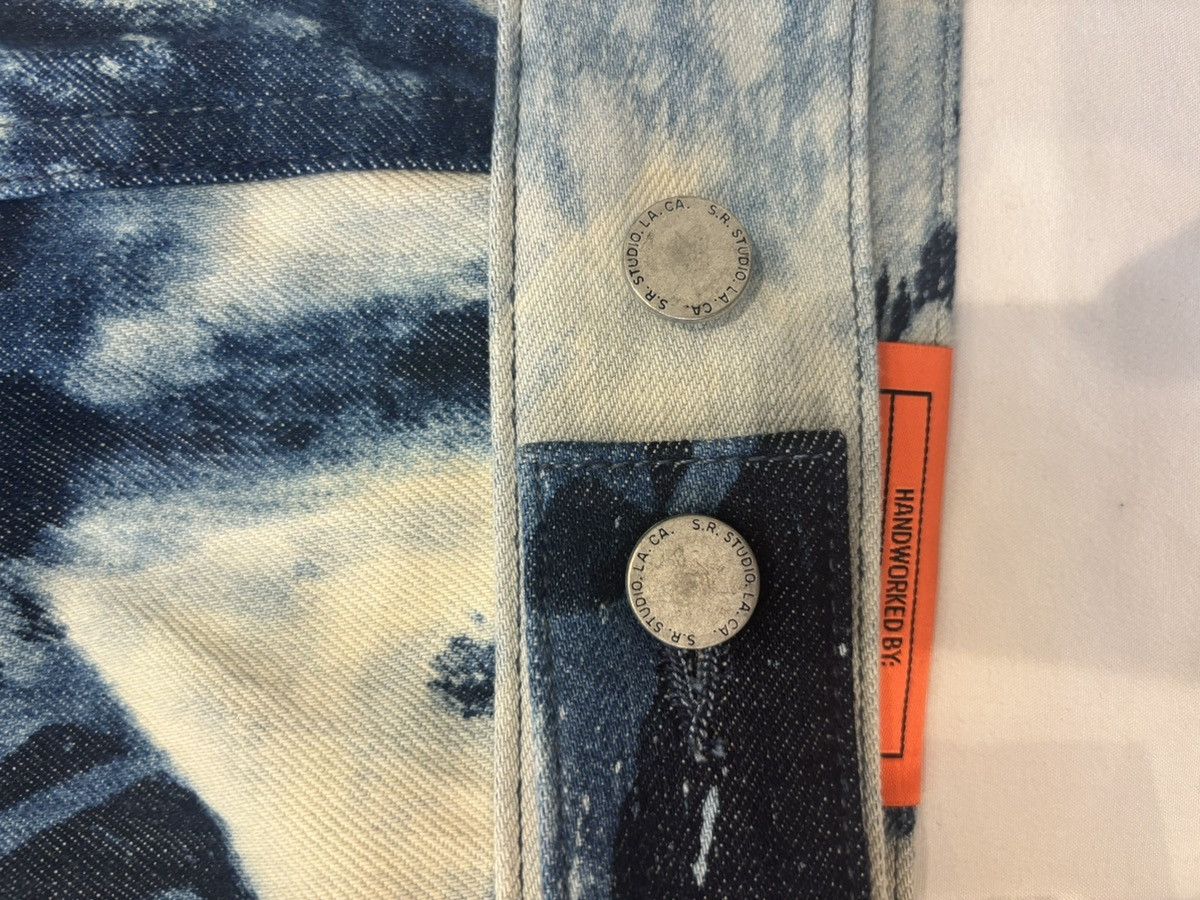 Sterling Ruby SR Studio HAND-BLEACHED INDIGO SOTO STRAIGHT CUT JEAN JACKET Size US M / EU 48-50 / 2 - 6 Thumbnail