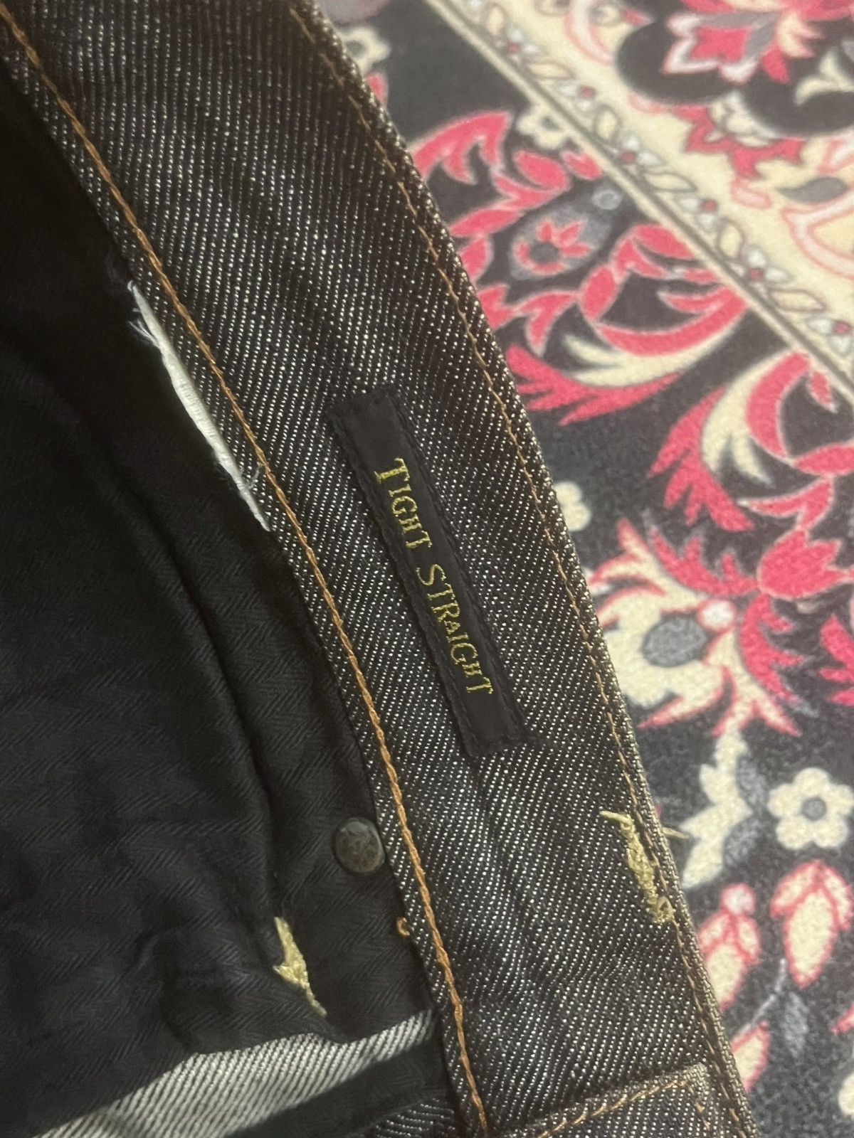 Kapital Japanese Back Number Rusty Wash Tight Straight Selvedge Jean Size US 32 / EU 48 - 18 Thumbnail