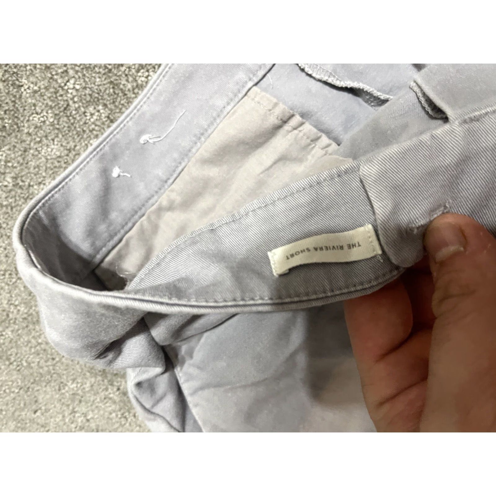 Loft VINTAGE LOFT Women’s Gray Chino Shorts 8 Regular Solid Casual Summer Women's Size 30" / US 8 / IT 44 - 4 Thumbnail