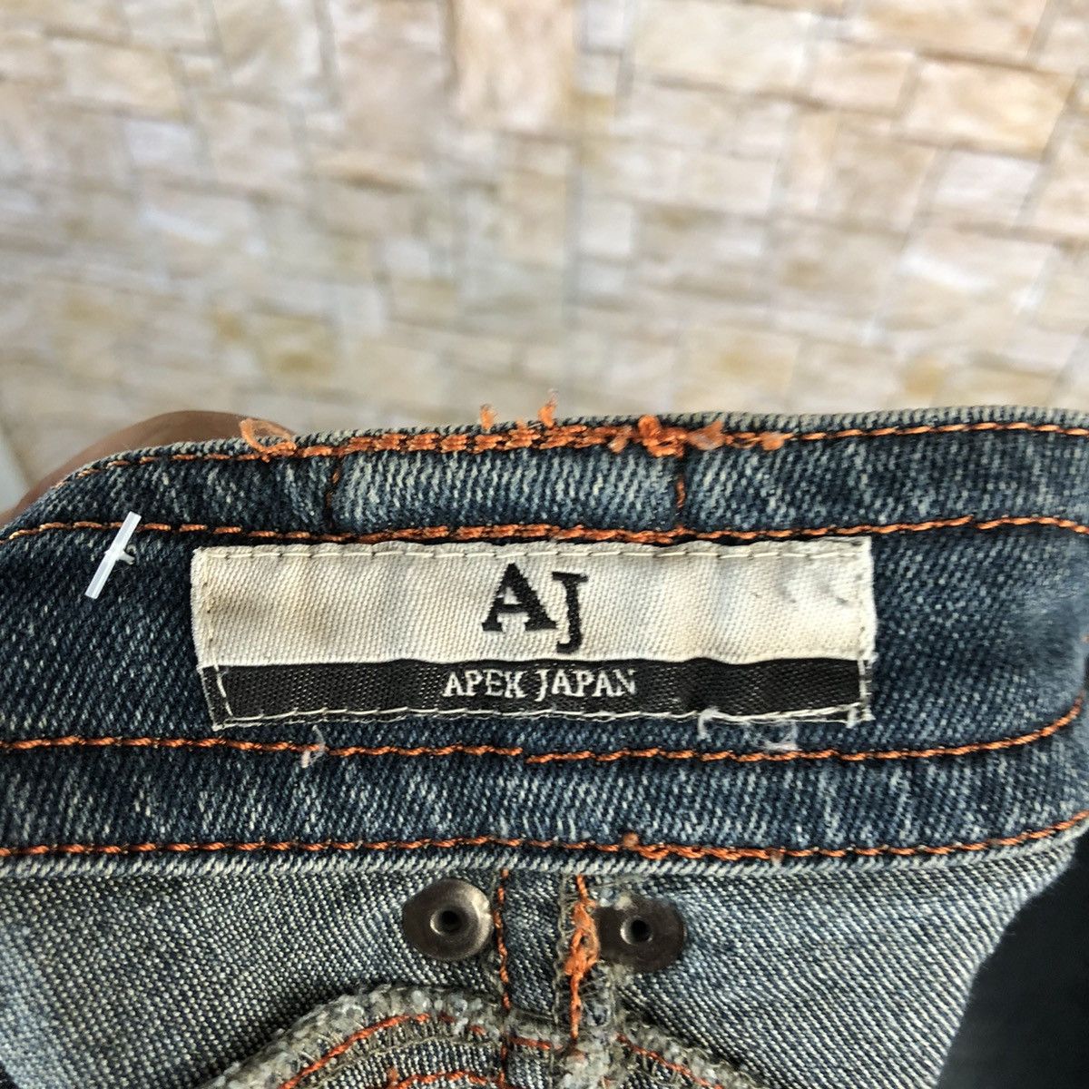 Japanese Brand Apek Japan Blue Denim Pants #A449 Size US 30 / EU 46 - 16 Thumbnail