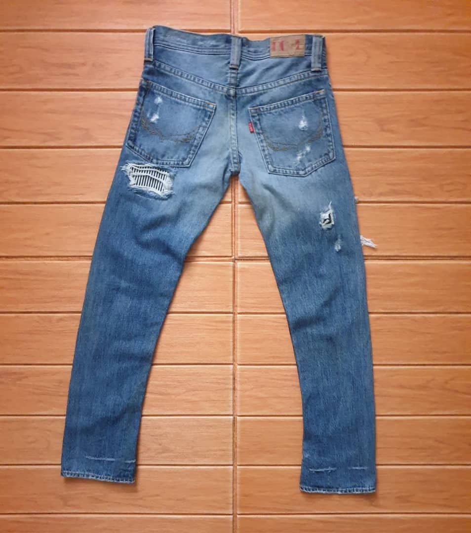 PPFM RCWB Rodeo Crown distressed patchwork denim pant Size US 30 / EU 46 - 10 Thumbnail