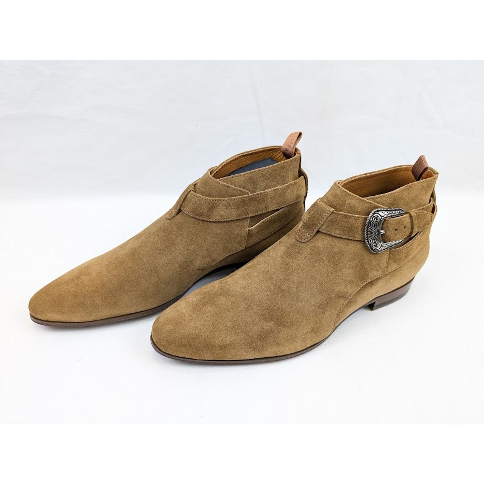 Saint Laurent Paris o1rshd1 Q:2 / 20 CR Buckle Boots in Brown Size US 10 / EU 43 - 16 Thumbnail