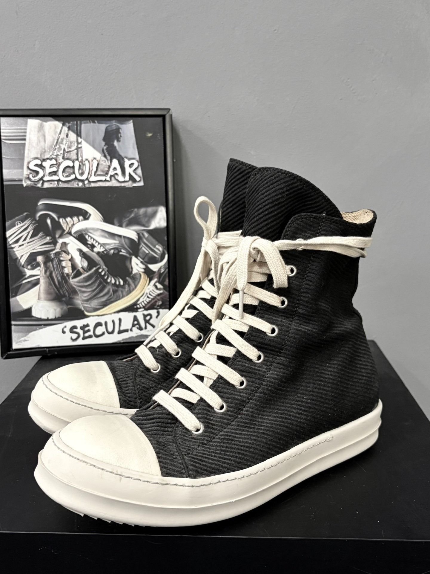 Rick Owens Drkshdw *Final Drop* FW15 “SPHINX” Gomma Vegan High Top