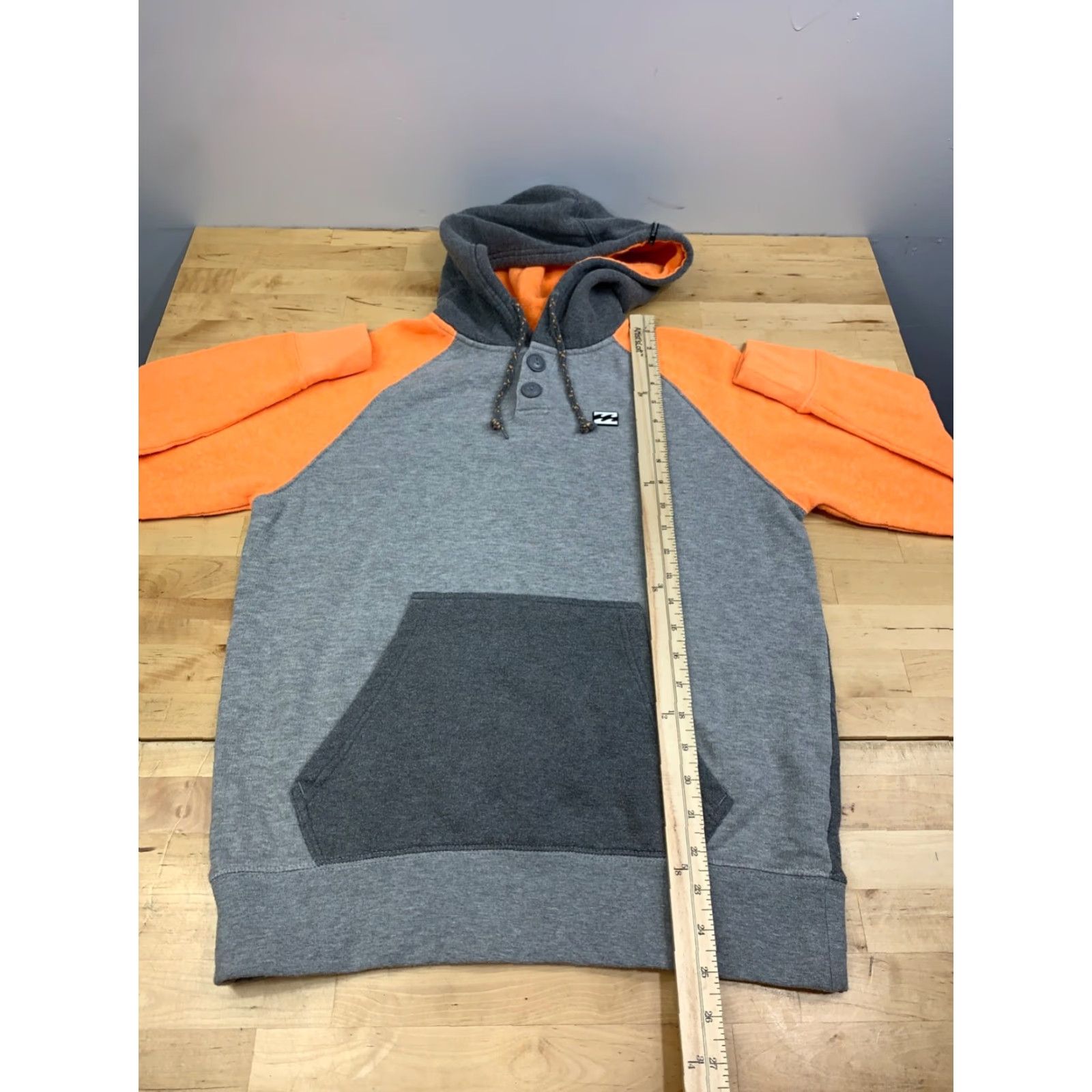 Billabong Billabong Hoodie Mens S Gray 2 Tone Pullover Beach Surf Size US S / EU 44-46 / 1 - 4 Thumbnail