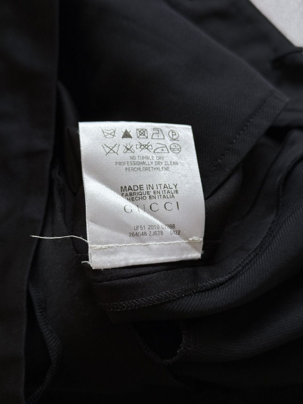 Gucci Gucci By Tom Ford Black Silk Pants Trousers Size 27" / US 4 / IT 40 - 9 Thumbnail