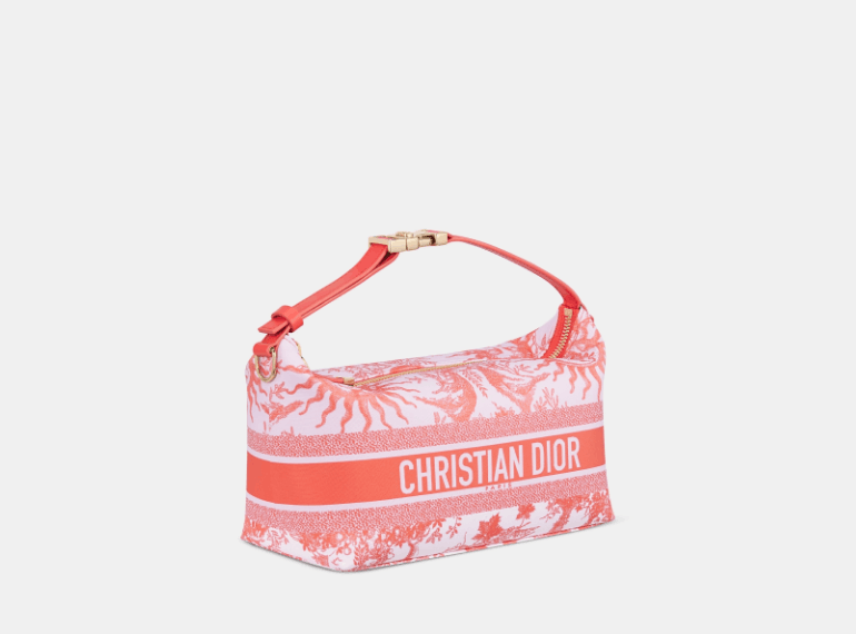 Dior o1w1db11125 S5554O Size : OS / Nomad Pouch in Coral/White Size ONE SIZE - 1 Thumbnail