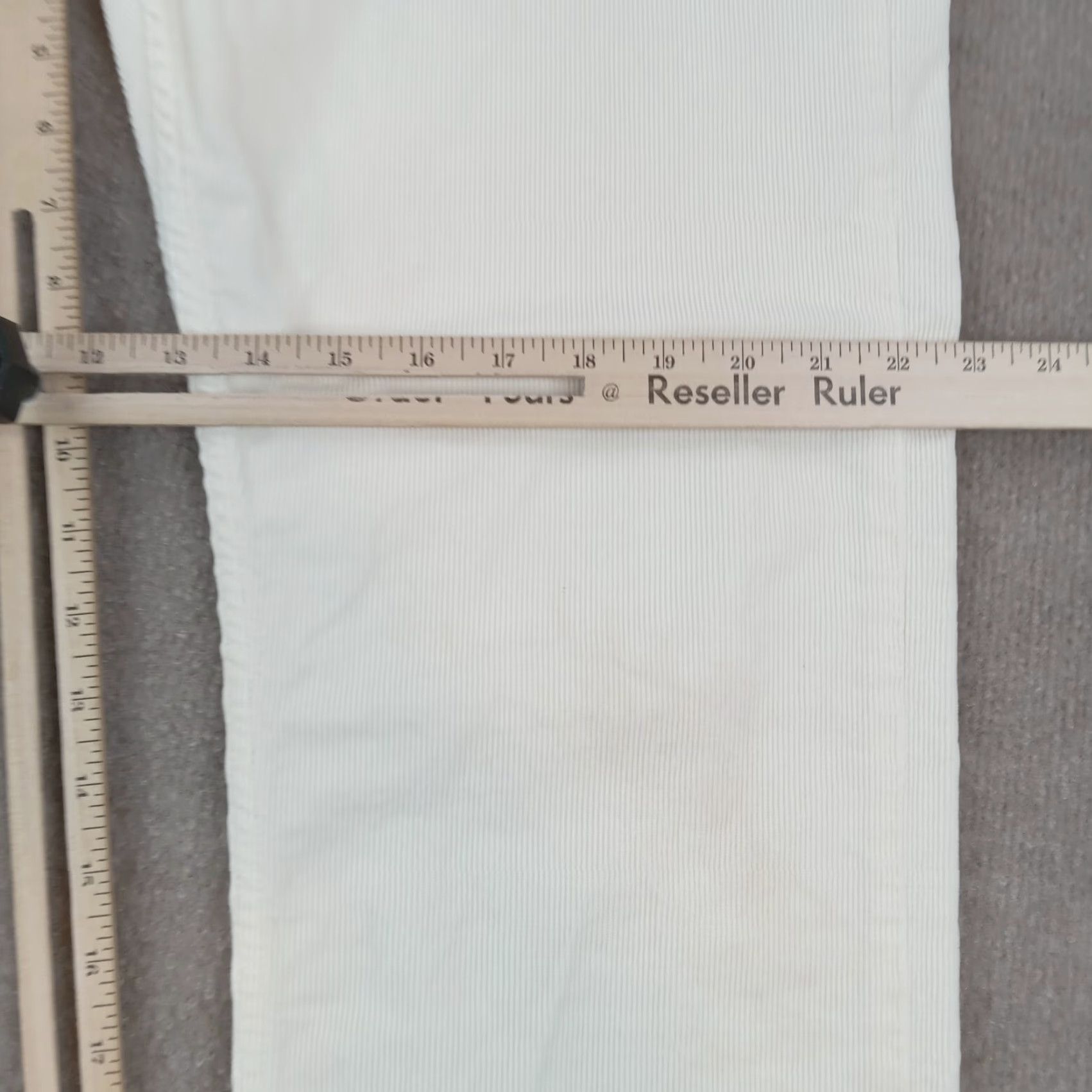 Vintage Oobe Mens Corduroy Pants 34x32 Extra Large Beige Straight Stretch Flat Front Size US 34 / EU 50 - 4 Thumbnail