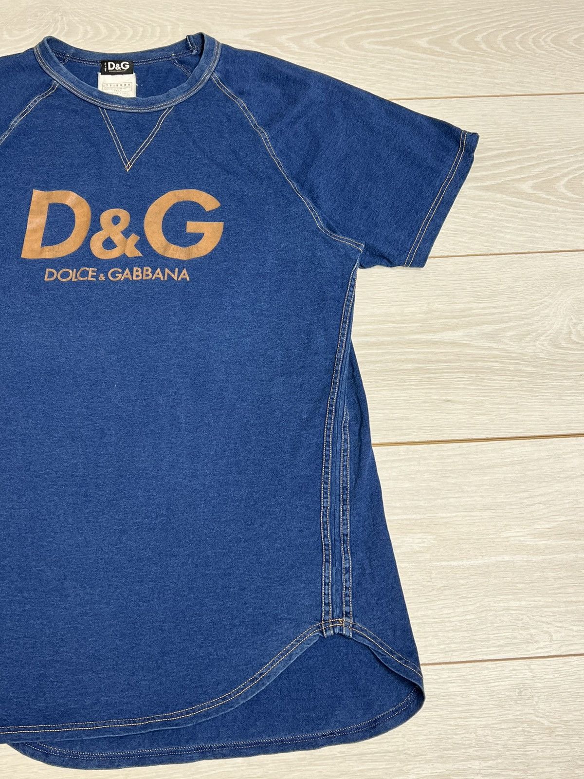 Dolce & Gabbana Archive D&G Dolce & Gabbana Jeans Raglan T-Shirt Ittierre Size XL / US 12-14 / IT 48-50 - 3 Thumbnail