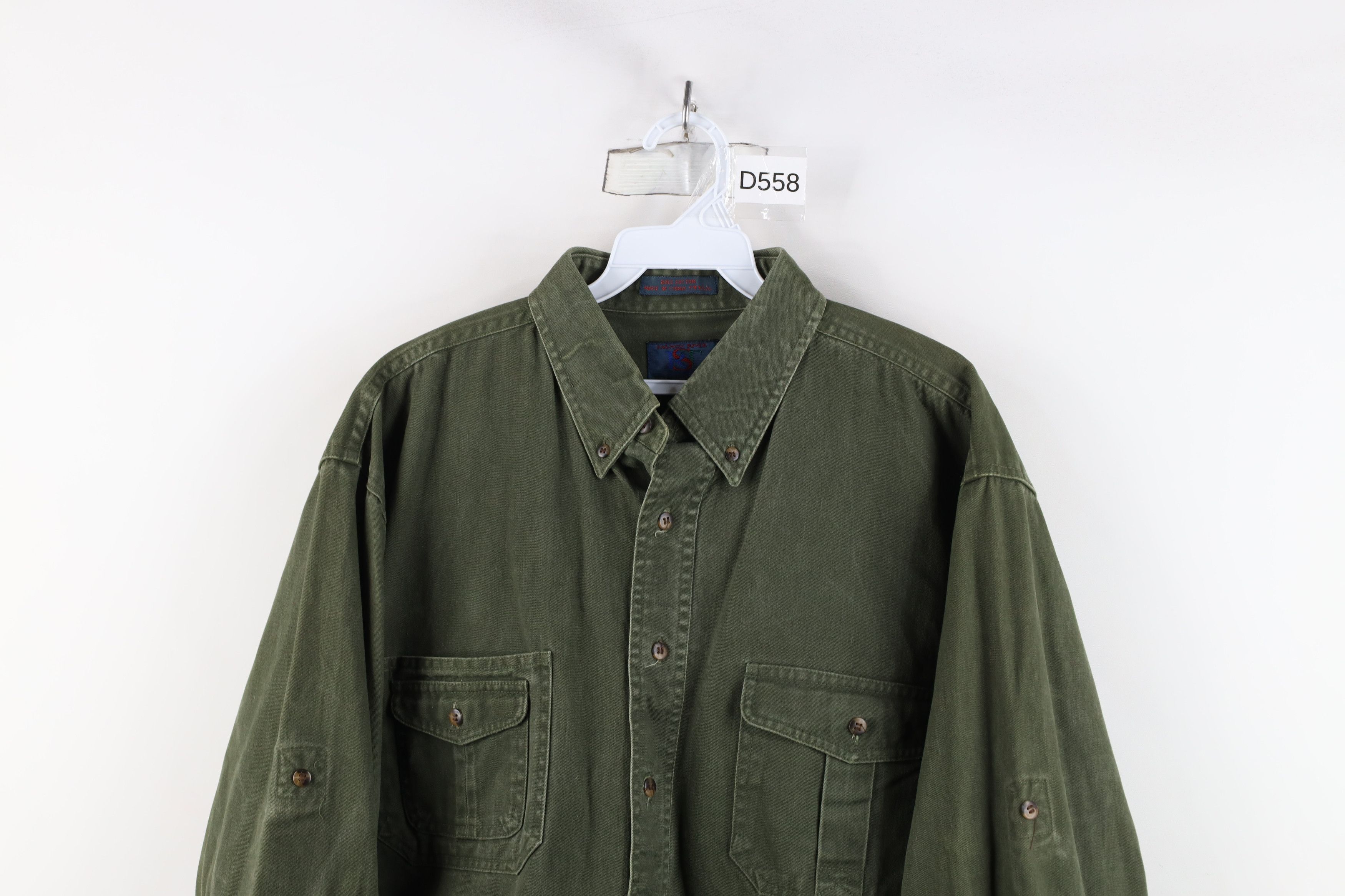Vintage Vintage 90s Streetwear Collared Button Down Shirt Size US L / EU 52-54 / 3 - 2 Thumbnail
