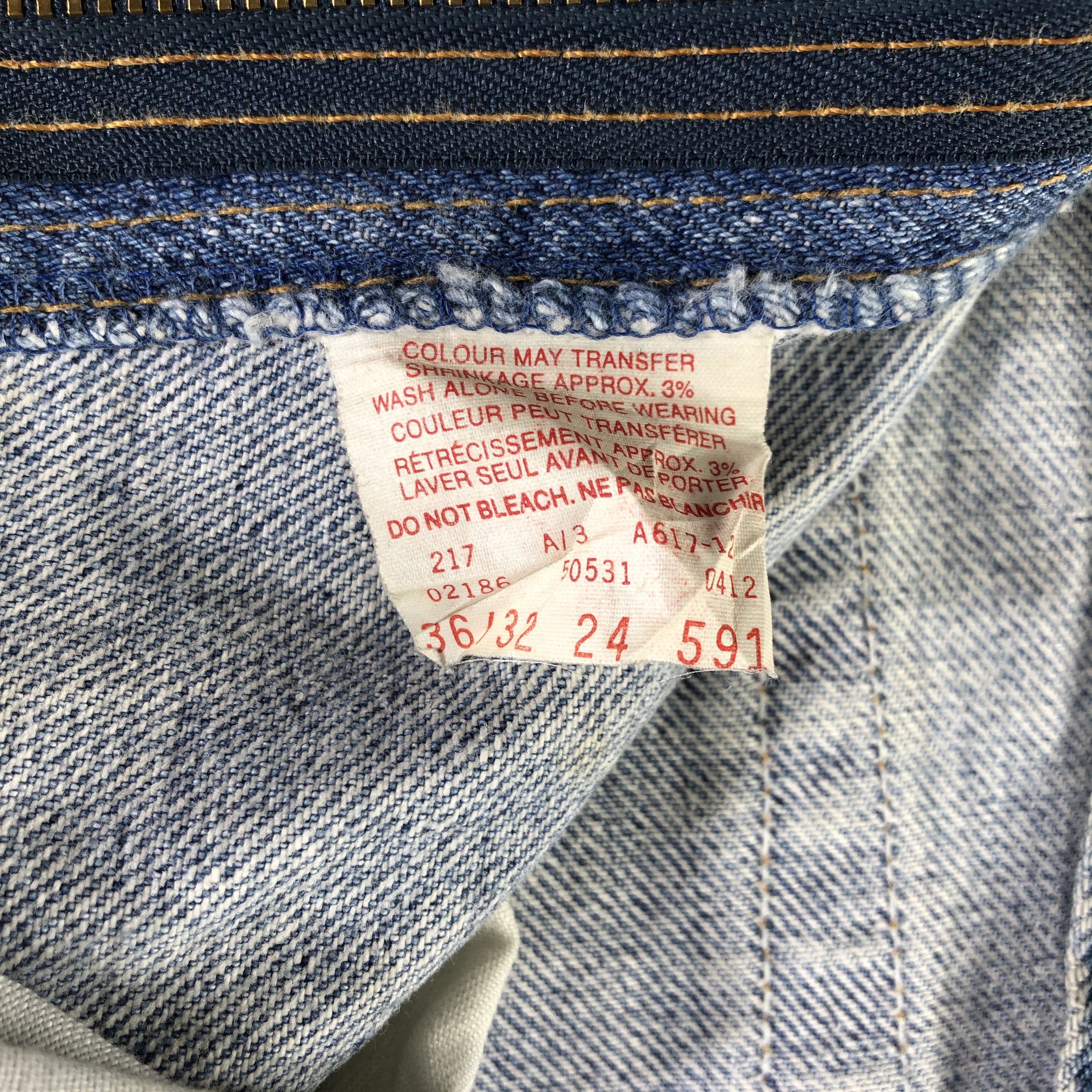 Levi's × Vintage Vintage 90s Light Wash Levis 531 Jeans-JM3262 Size US 35 - 9 Thumbnail
