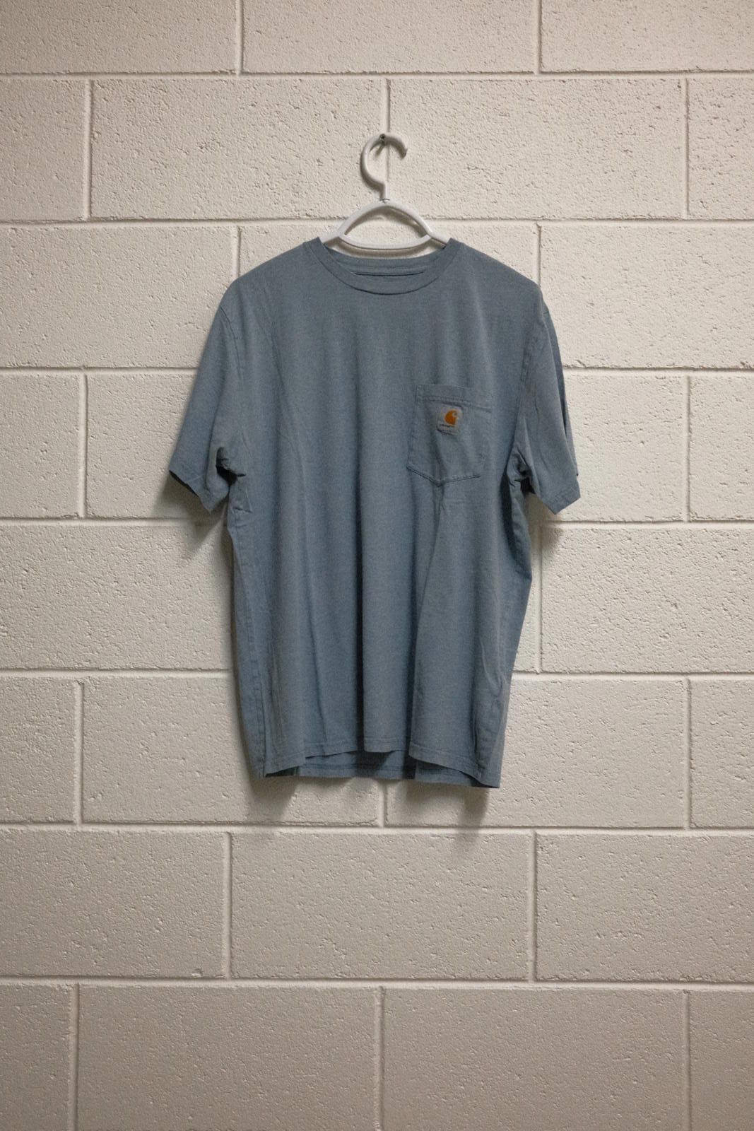 Carhartt Carhartt Short Sleeve Pocket T-Shirt XL Blue Size US XL / EU 56 / 4 - 1 Thumbnail