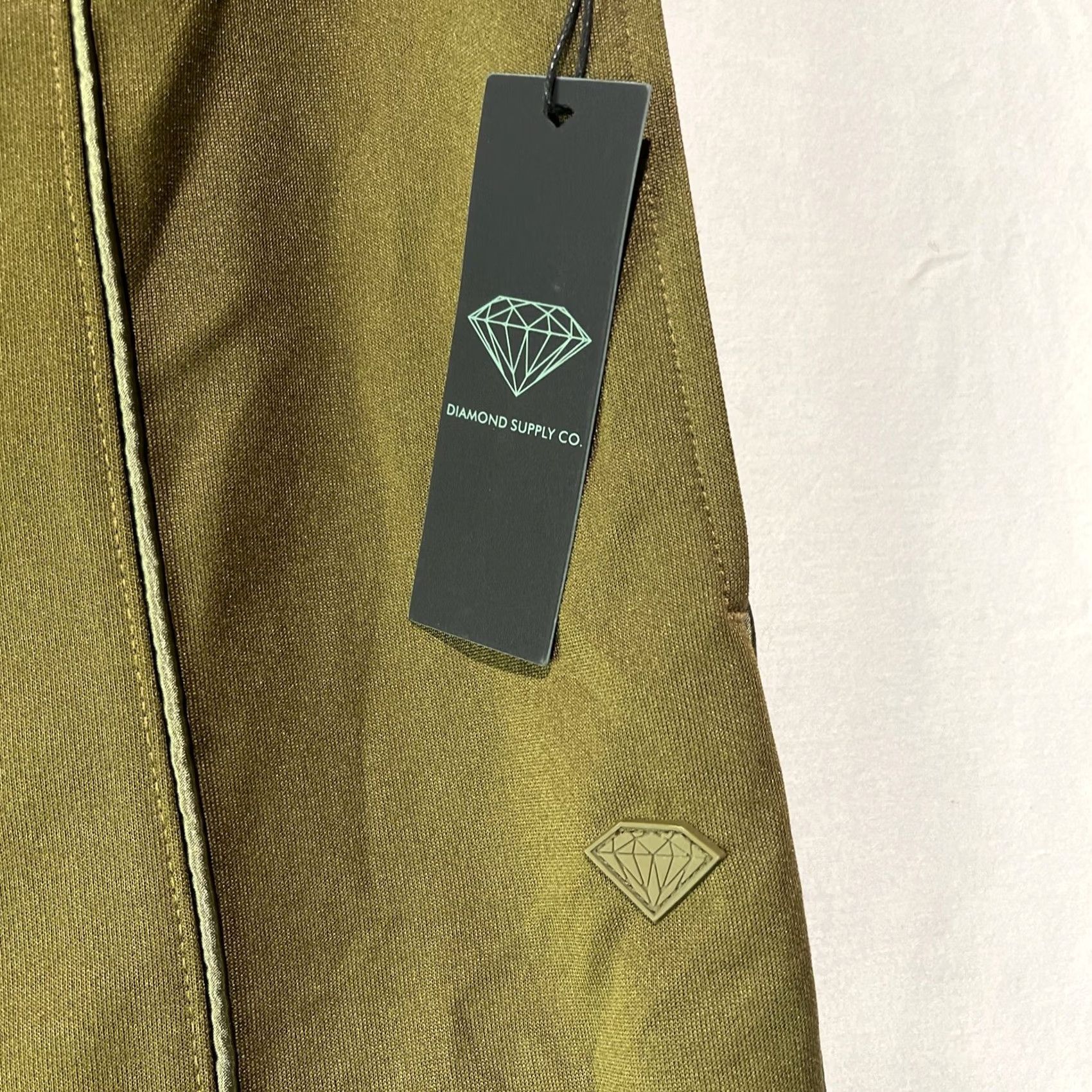 Diamond Supply Co. Diamond Supply Co. Track Pants Mens Large 34 Green Drawstring Pockets Baggy Snap Pants Size US 33 - 5 Thumbnail