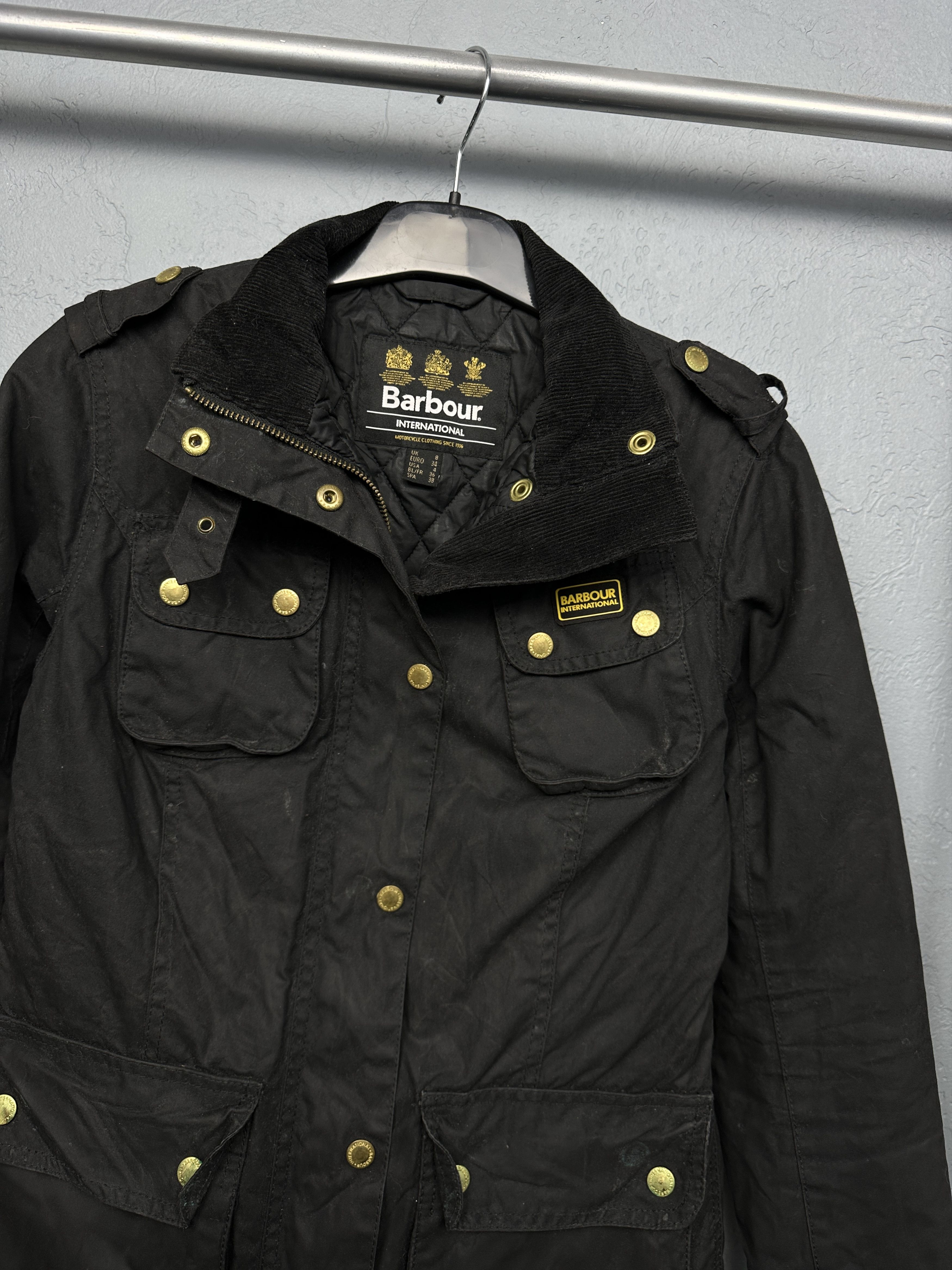 Barbour Barbour International Womens Fins Wax Jacket Size S / US 4 / IT 40 - 2 Thumbnail