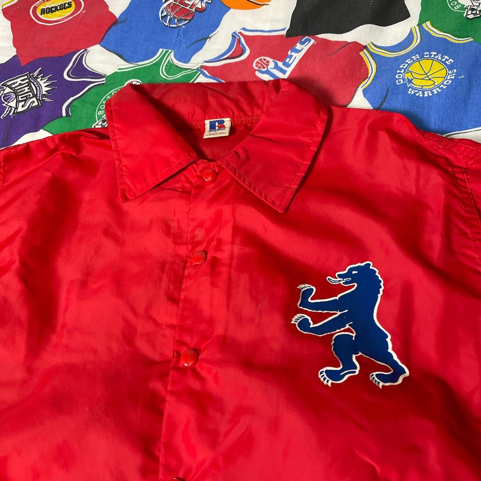 Russell Athletic × Vintage VTG 90s Russell Athletic Berlin FIFA World Cup Soccer Coat Size US L / EU 52-54 / 3 - 3 Thumbnail