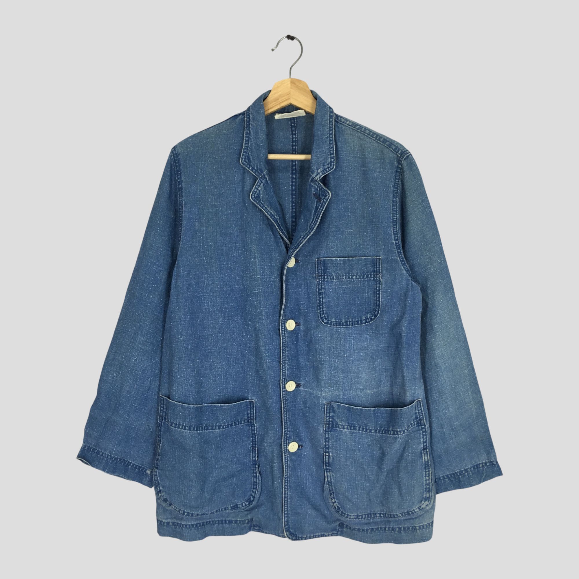 Hai Sporting Gear Vintage Hai Sporting Gear Issey Miyake Denim Jacket Japan Size US M / EU 48-50 / 2 - 2 Thumbnail