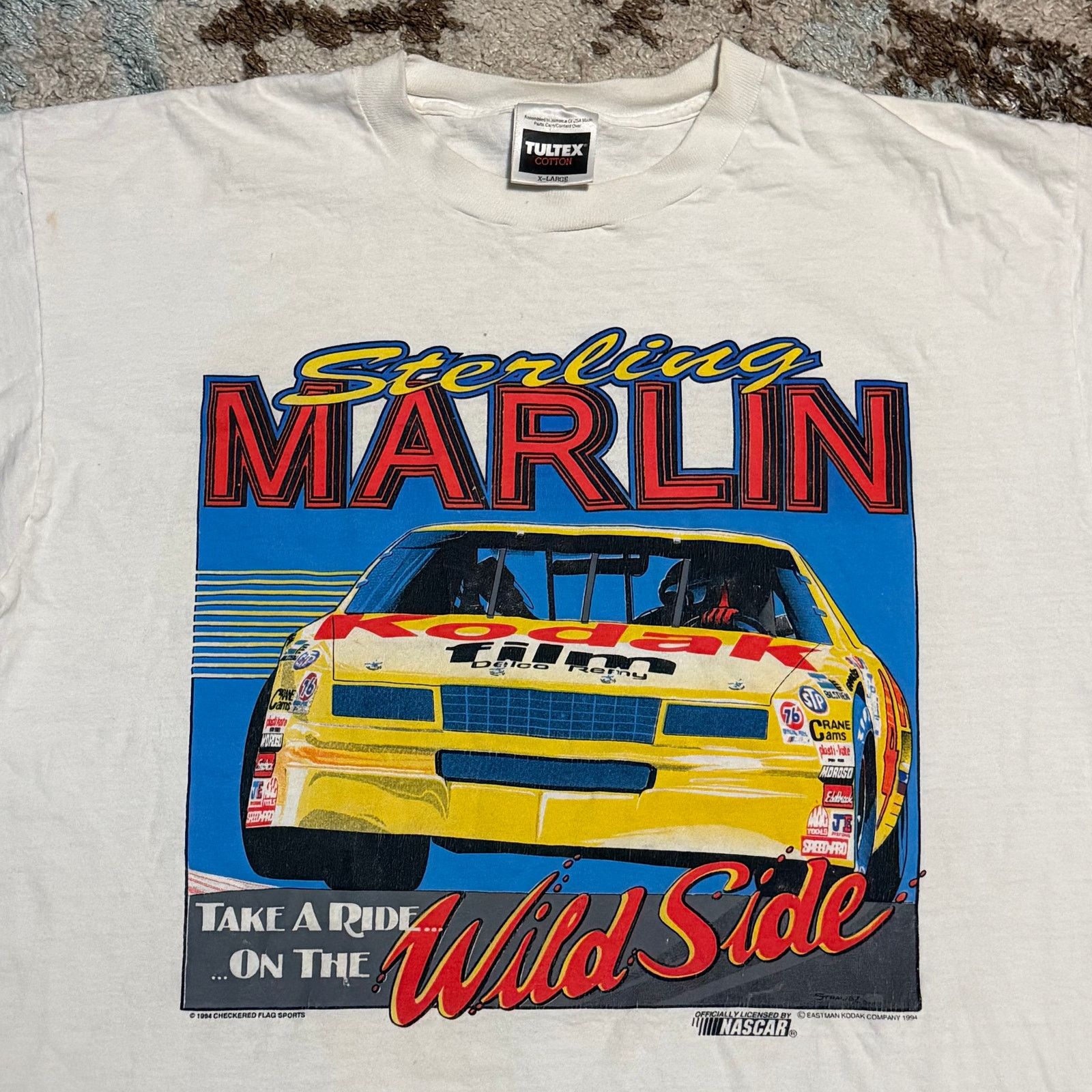 Tultex 1994 Sterling Marlin Wild Side Shirt Size XL NASCAR Racing Size US XL / EU 56 / 4 - 1 Thumbnail