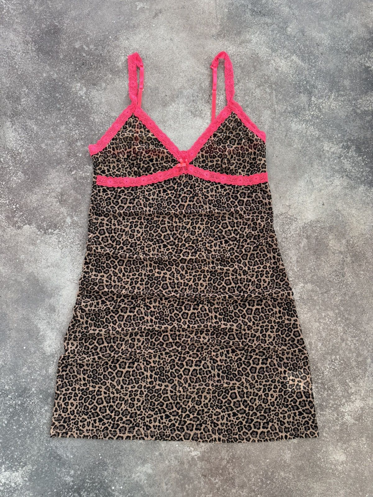 20471120 × Japanese Brand × Vintage Vintage 2000’s Leopard Mesh Dress Size XL / US 12-14 / IT 48-50 - 1 Thumbnail