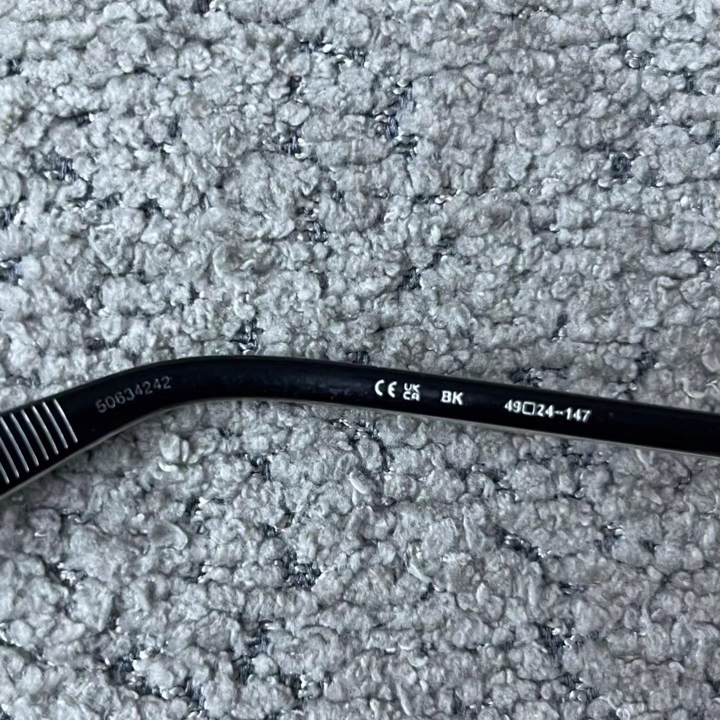 Chrome Hearts Chrome Hearts Black Logo Round Acetate Optical Frame 49 Size ONE SIZE - 6 Thumbnail