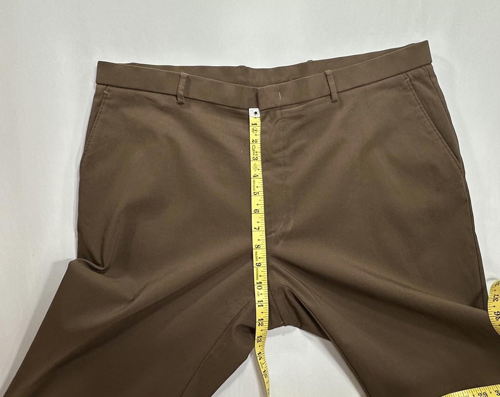 Tommy Hilfiger Tommy Hilfiger Flat Straight Leg Dress Pants Brown Men 40/32 Size US 40 / EU 56 - 4 Thumbnail