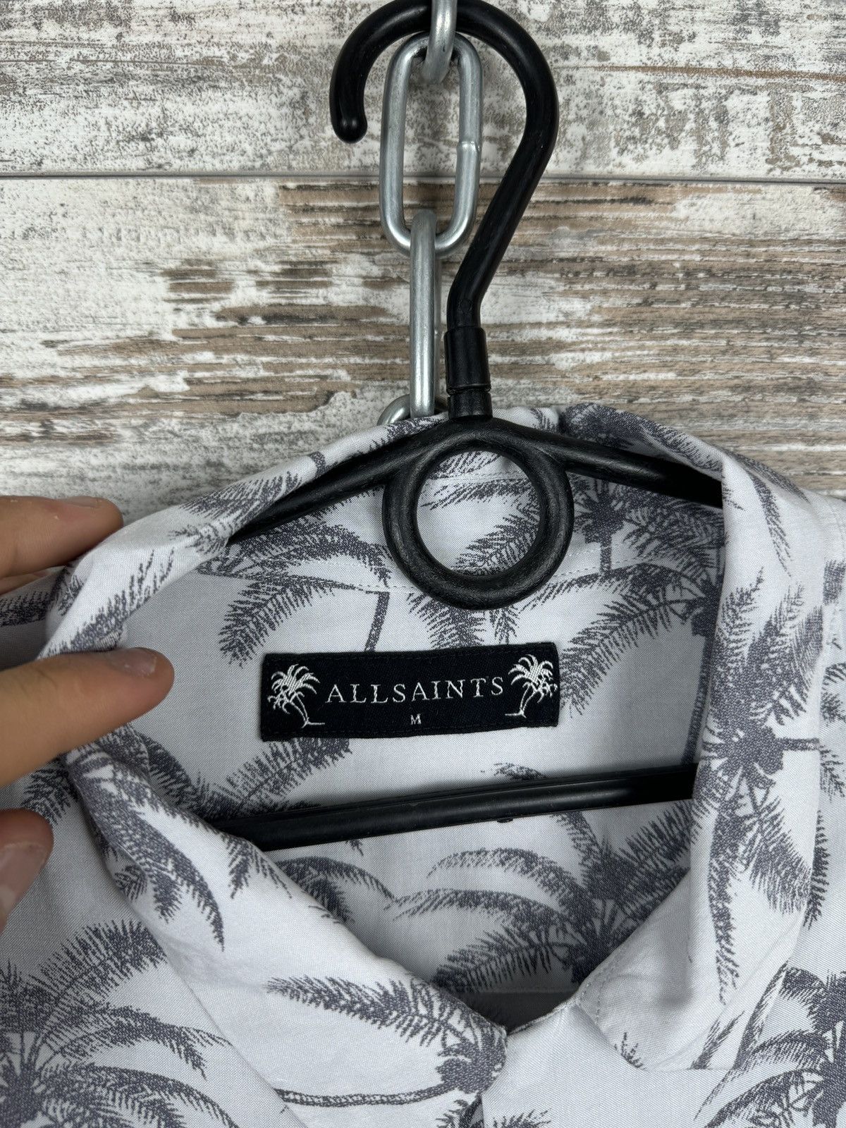 Allsaints Mens AllSaints SANTACRUZ SS SHIRT button up Hawaiian crazy Size US M / EU 48-50 / 2 - 8 Thumbnail