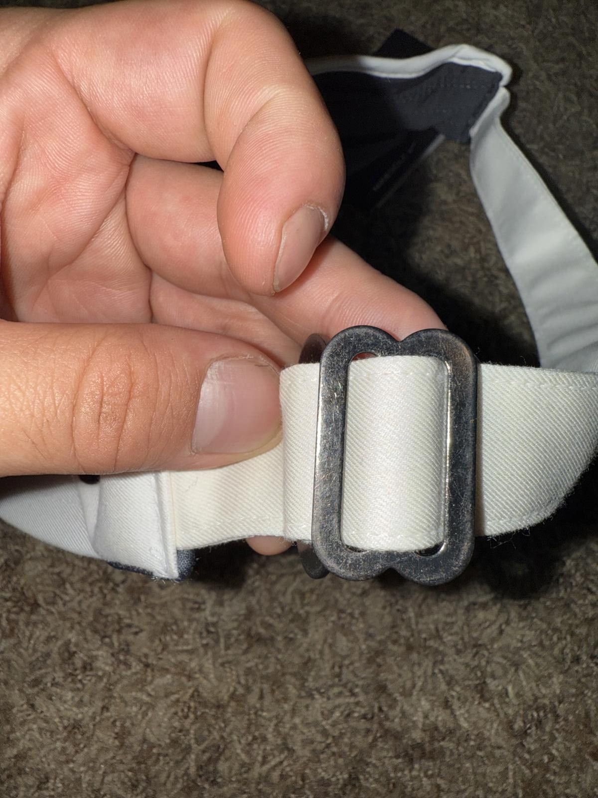 Nike Nike Golf Hat Cap Strap White Black VRS 20XI Adjustable Visor Sample Size ONE SIZE - 7 Thumbnail