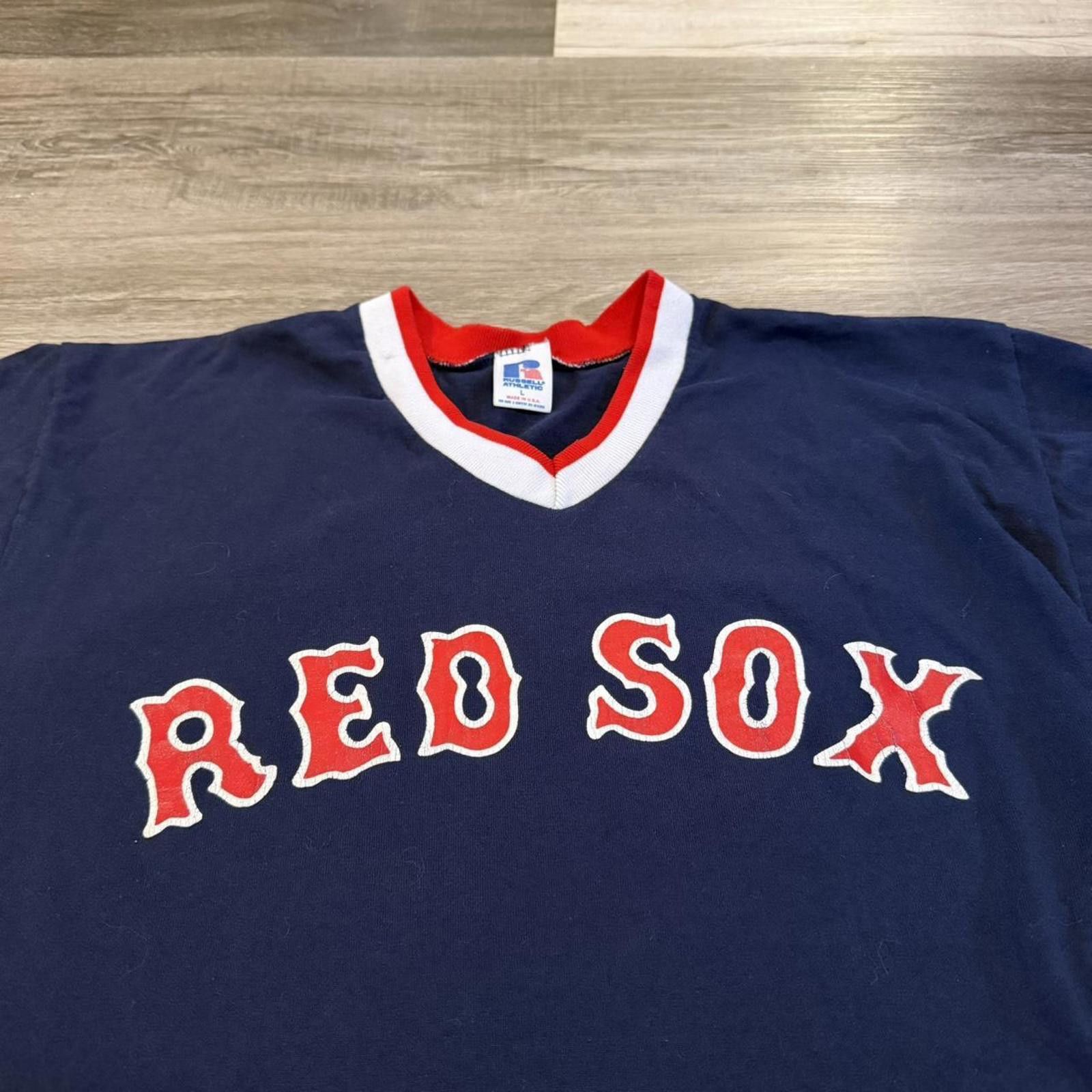 Russell Athletic Vintage Boston Red Sox Russell athletic jersey t shirt 90s Size US L / EU 52-54 / 3 - 2 Thumbnail