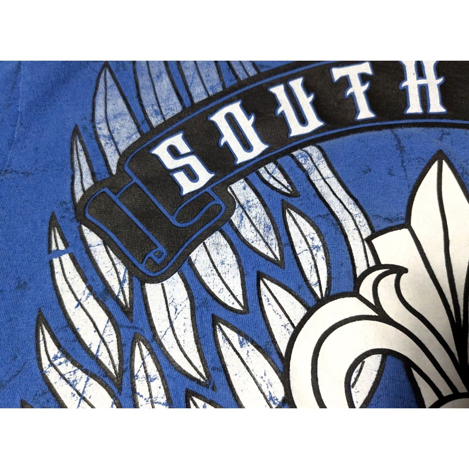 Southpole Southpole T-Shirt Men XL Blue FADED Graphic Ride for Life Truth and Liberty Size US XL / EU 56 / 4 - 4 Thumbnail