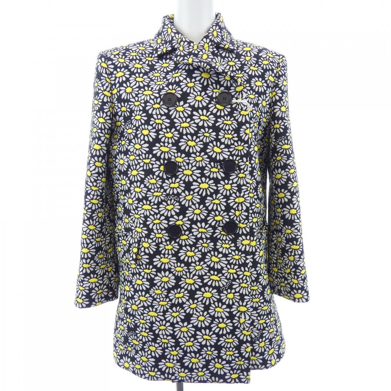 Gucci Gucci Gucci Wool Blend Coat Textile Outerwear 816679Z8BXF DUTY FREE for USA Size ONE SIZE - 1 Thumbnail