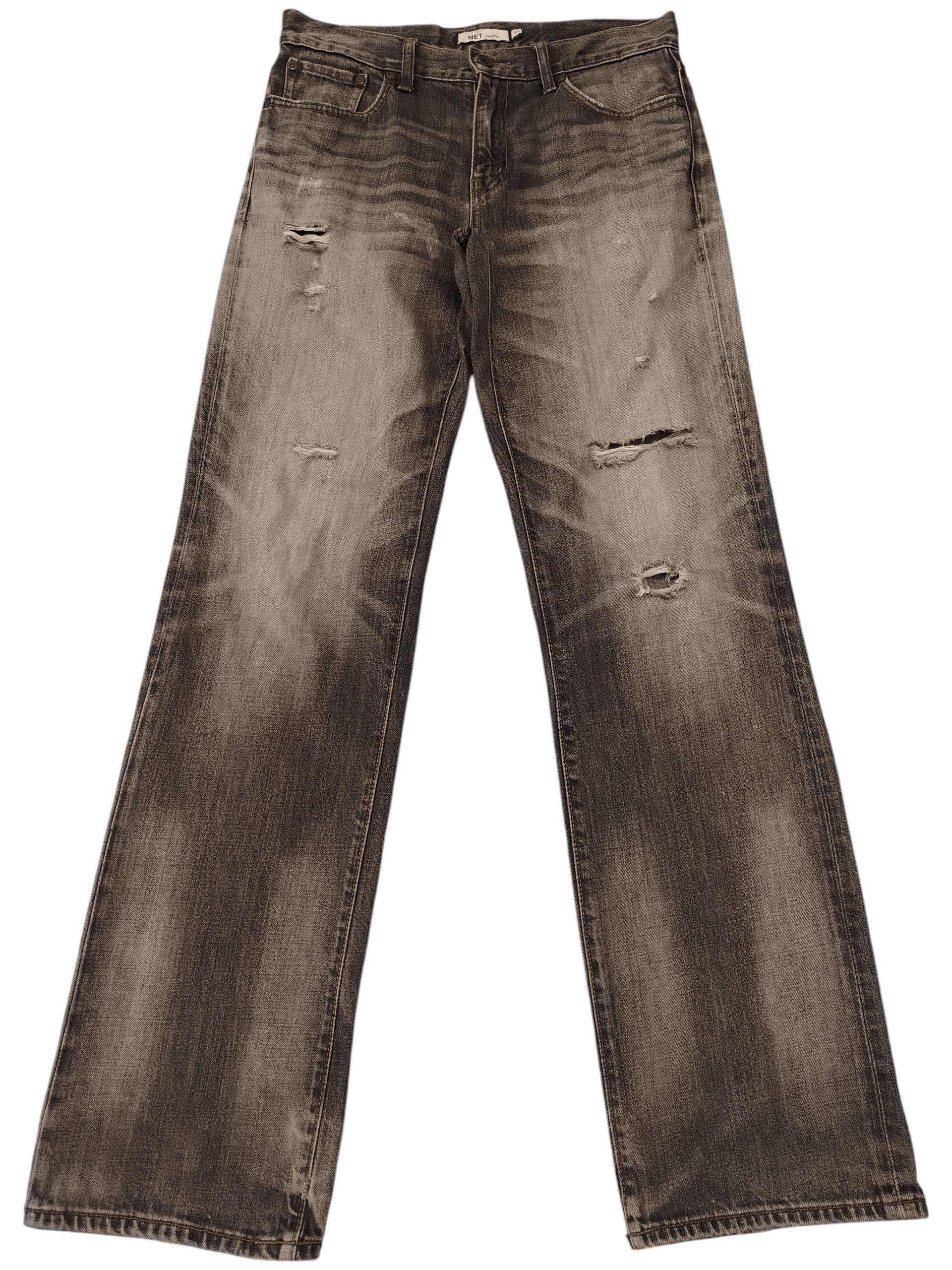 Japanese Net Jeans Distressed Jeans Ripped Jeans Mudwash