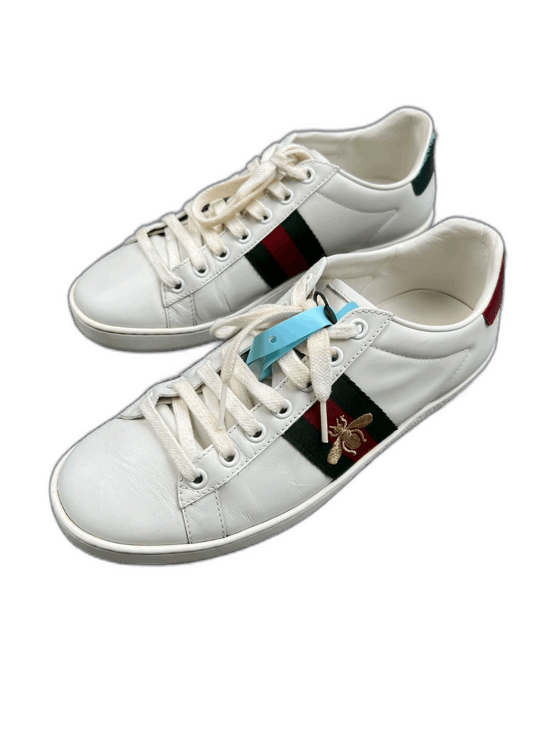 Gucci Gucci Classic White Sneakers with Bee Embroidery Size US 6.5 / EU 39-40 - 1 Thumbnail
