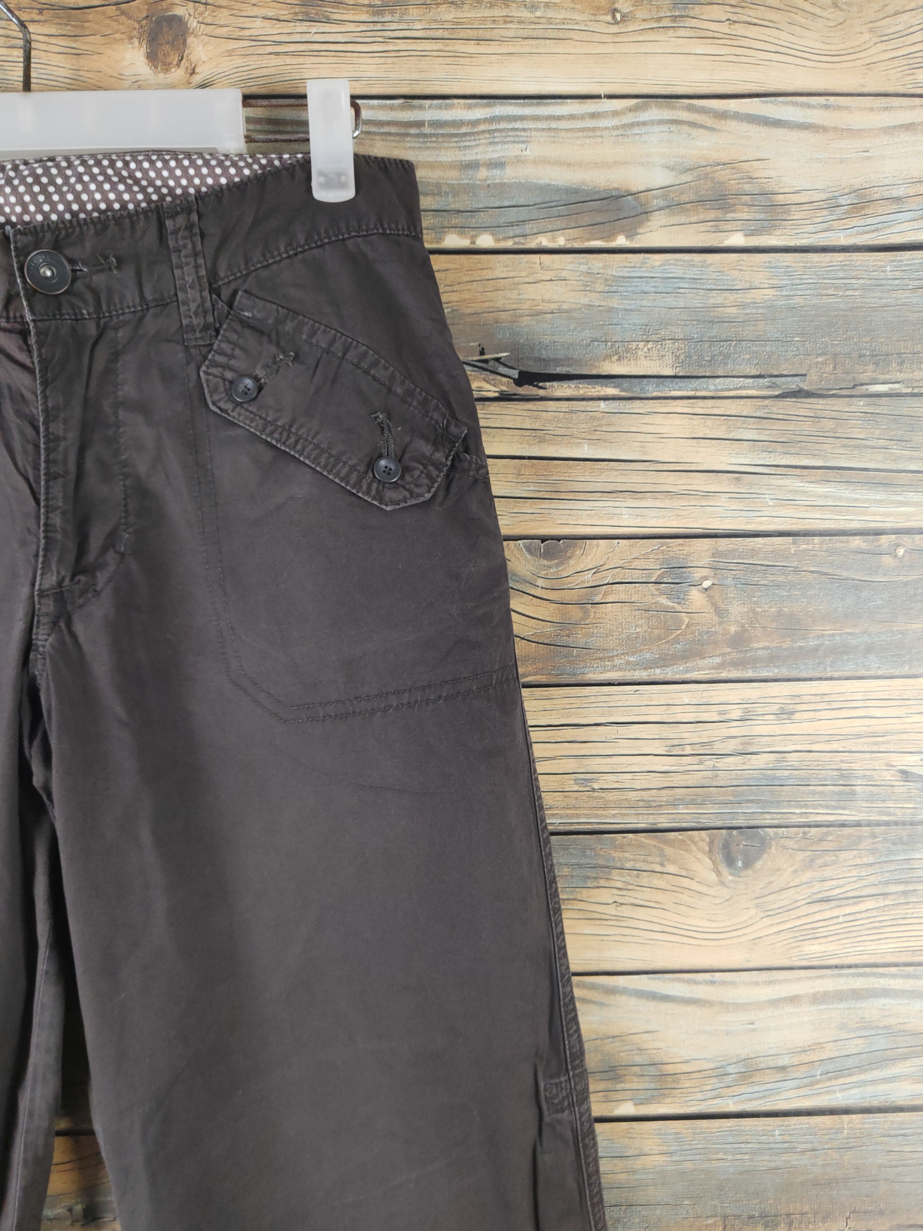 Japanese Brand DL Japanese Brand Brown Multipocket Casual Pants #2667 Size 27" / US 4 / IT 40 - 5 Thumbnail