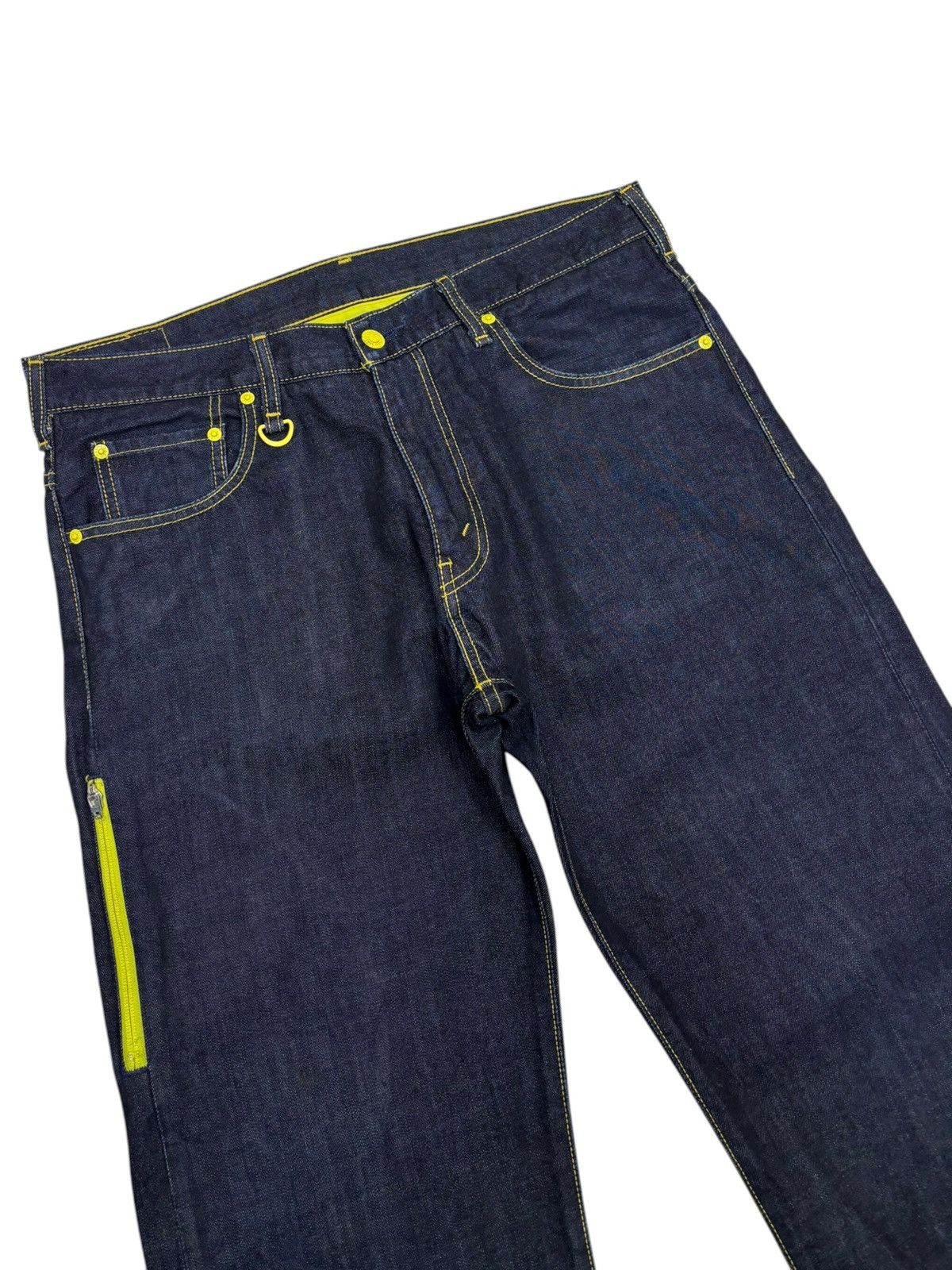 Fragment Design × Levi's 💛LEVIS TECHNICAL PACKABLE BAGGY DENIM JORTS Size US 35 - 3 Thumbnail
