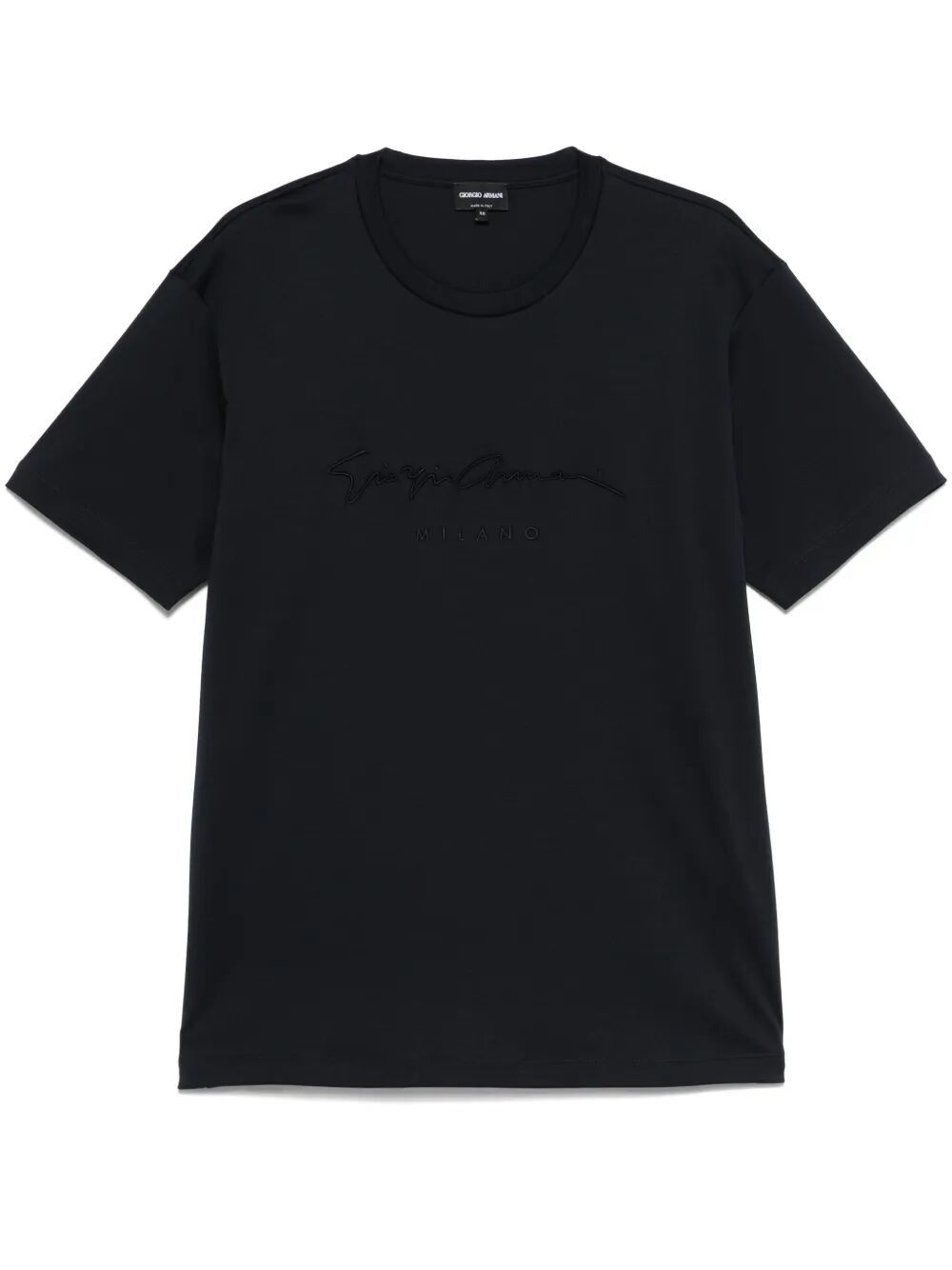 Giorgio Armani PURE COTTON INTERLOCK SIGNATURE LOGO T-SHIRT Size US L / EU 52-54 / 3 - 1 Thumbnail