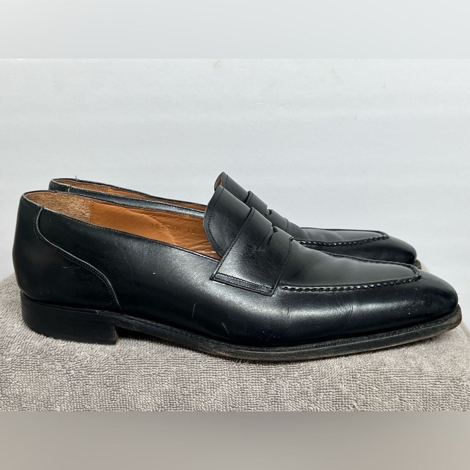 Meermin MEERMIN MENS Black Antique Calf Men’s Loafers 10 Goodyear Size US 10 / EU 43 - 7 Thumbnail