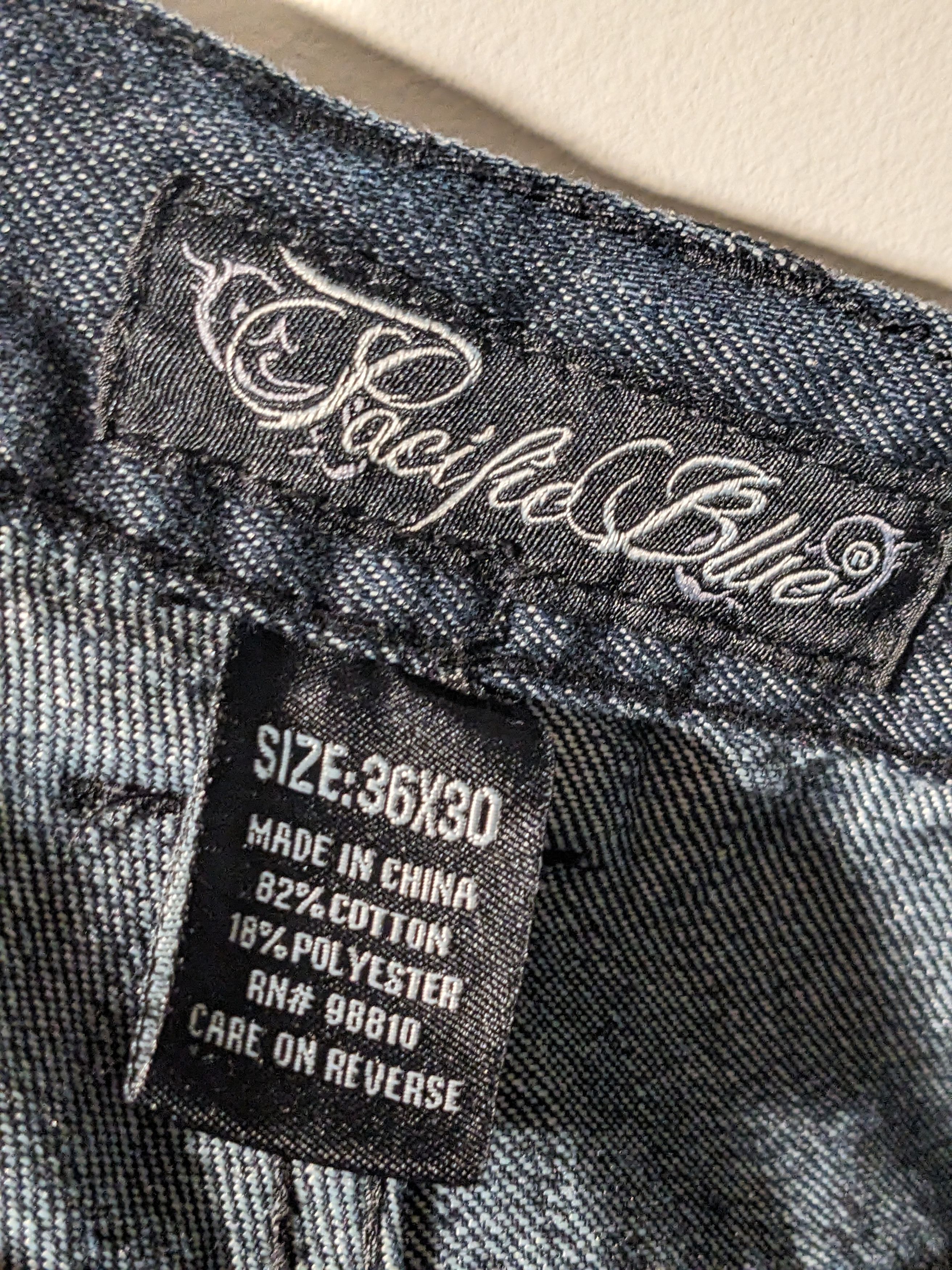 Designer × Vintage Vintage Y2K Pacific Blue 36 x 30 Navy Baggy Denim Jeans Size US 36 / EU 52 - 4 Thumbnail