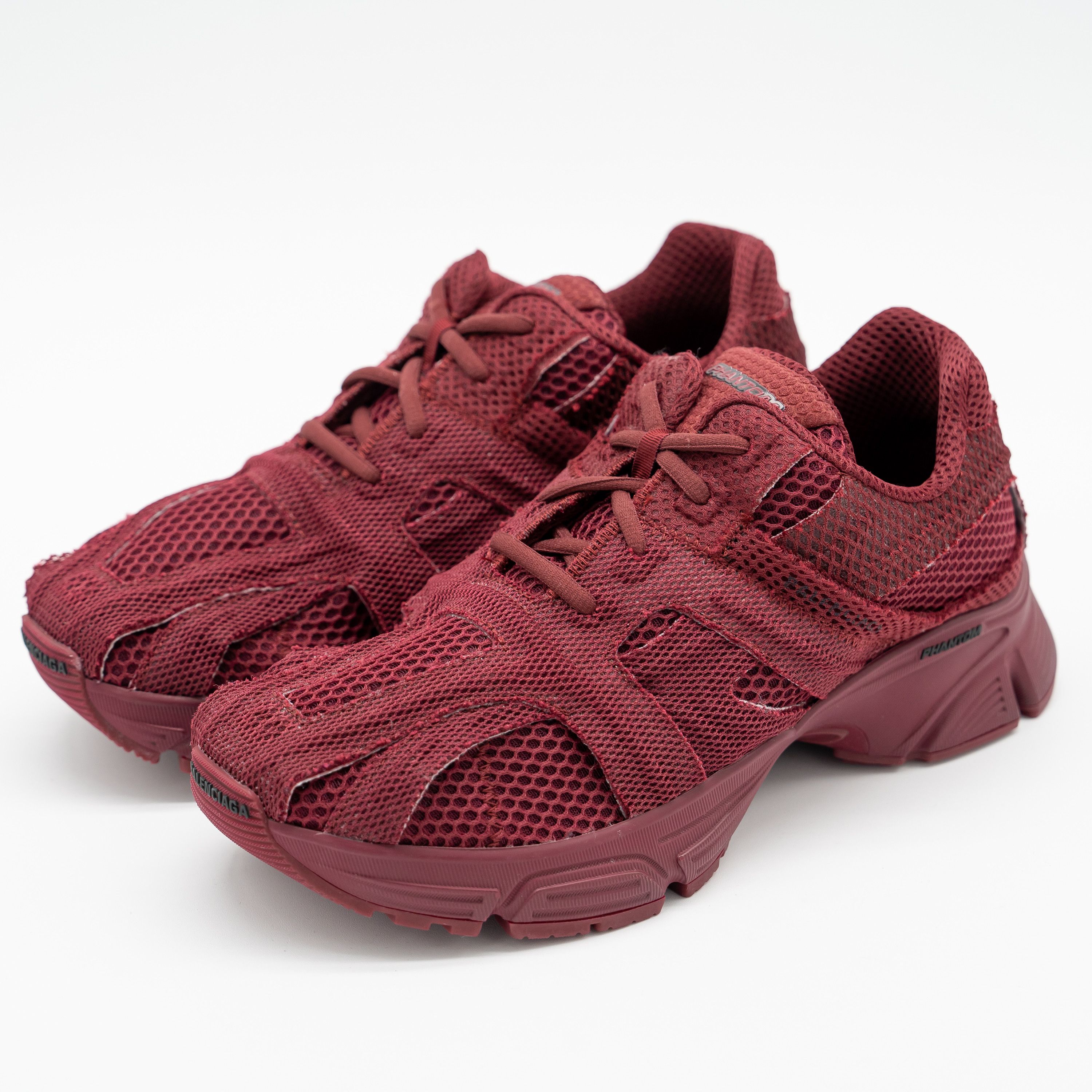 Balenciaga 40 EU / 10 US Balenciaga Phantom Sneakers Burgundy Mesh Size US 10 / IT 40 - 1 Thumbnail