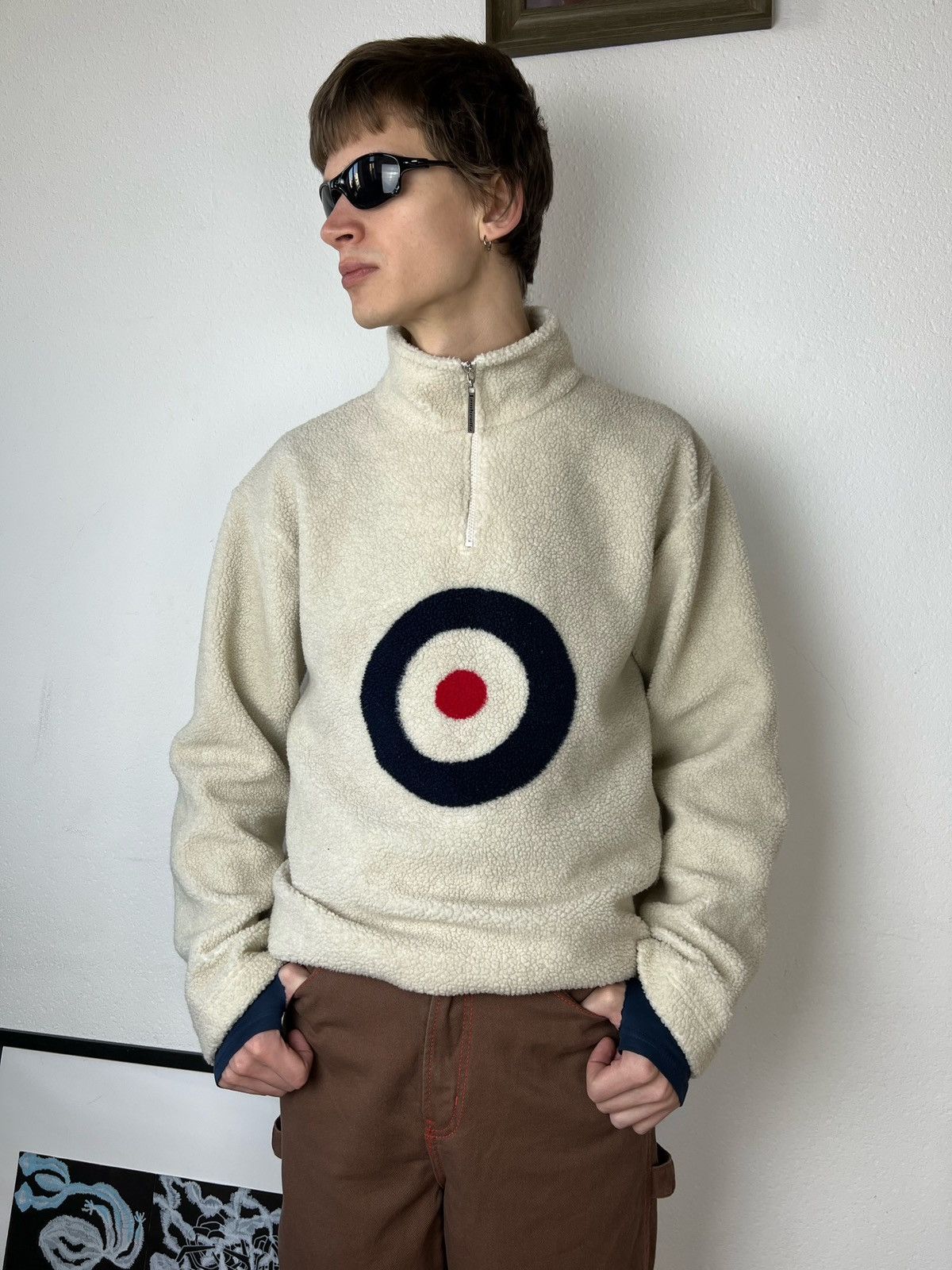 JNCO × Japanese Brand Lambretta vintage Baggy fleece Big logo Drill Streetwear Y2K Size US L / EU 52-54 / 3 - 5 Thumbnail