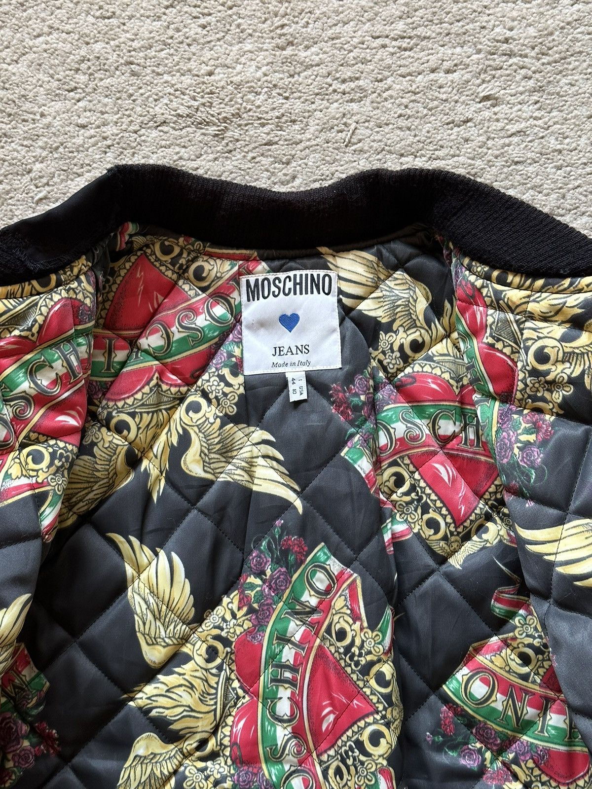 Jeremy Scott 1990s Moschino Leather Jacket Size US M / EU 48-50 / 2 - 10 Thumbnail