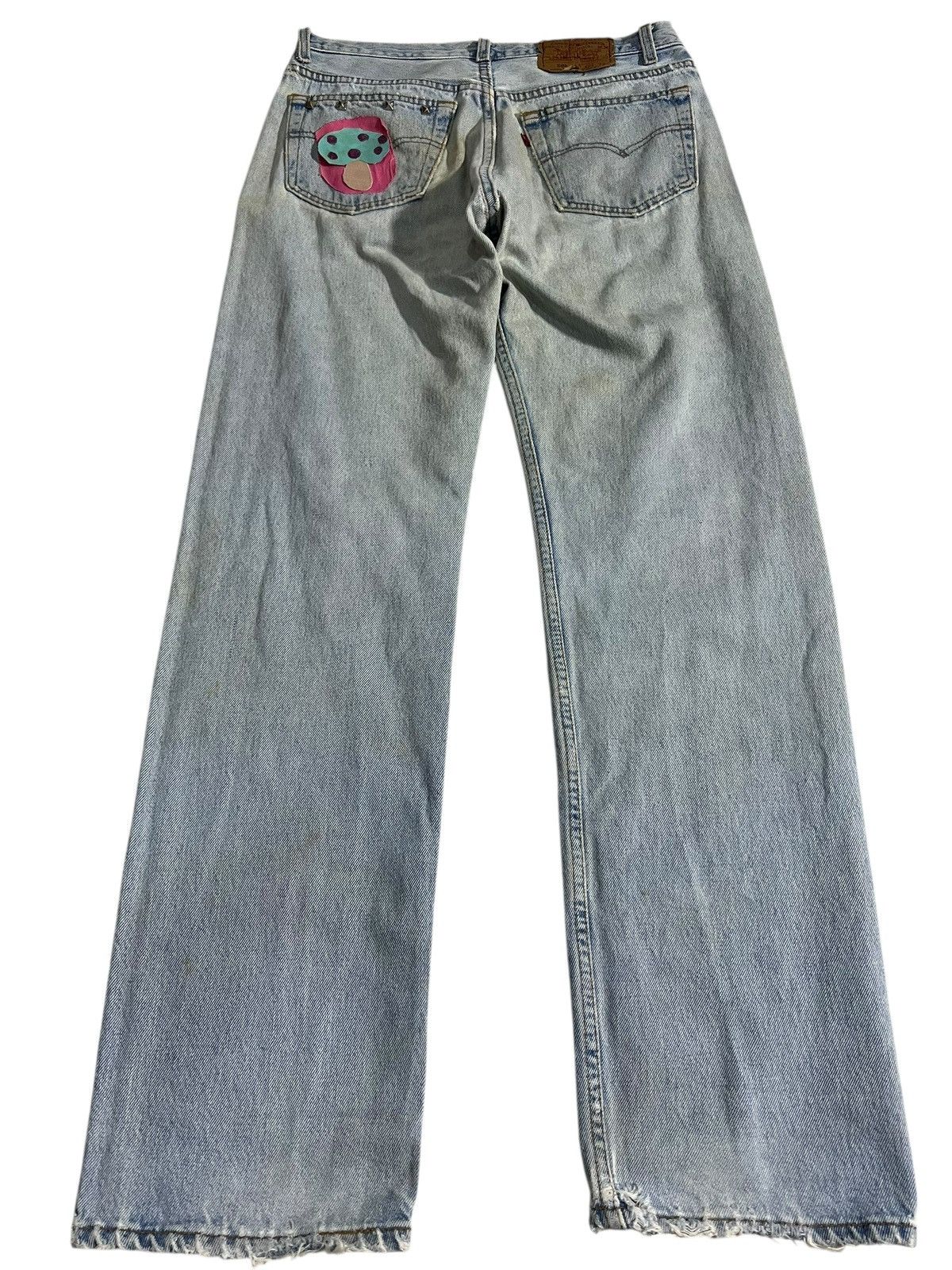 Levi's Vintage Levis 501 Patchwork Faded Jean Size US 30 / EU 46 - 2 Thumbnail