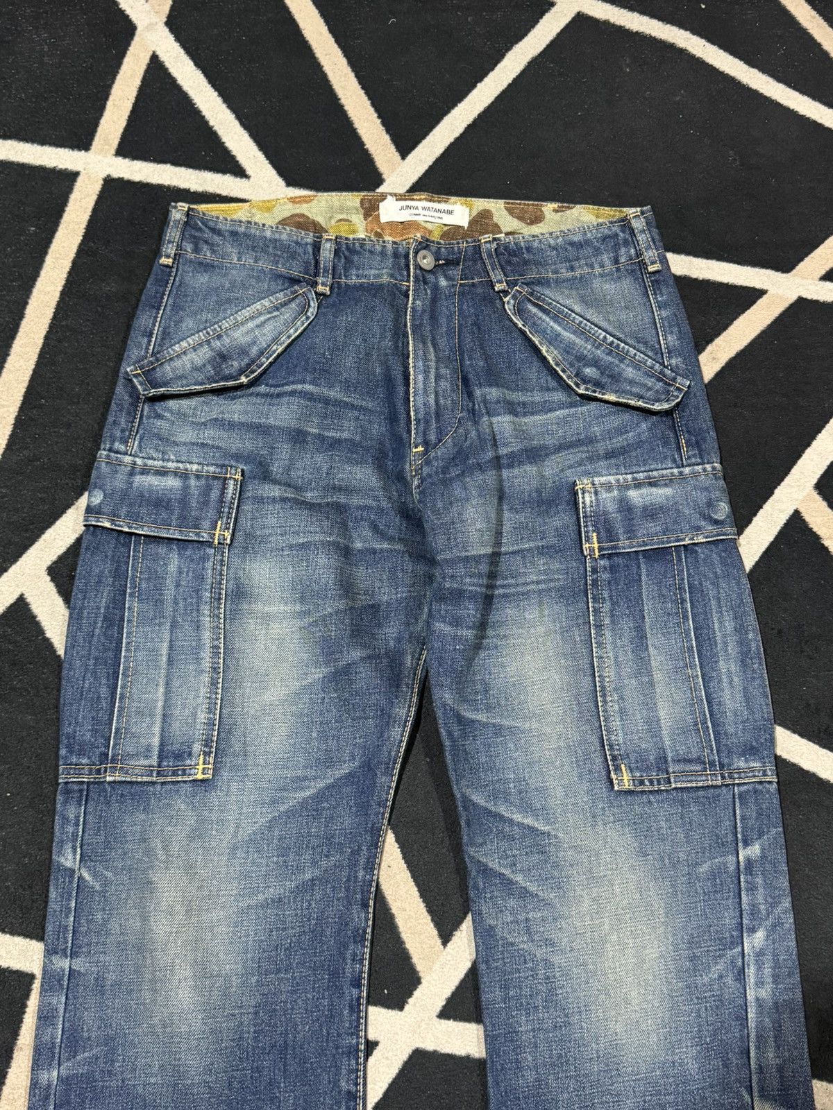 Junya Watanabe Junya Watanabe Comme Des Garcons Camouflage Denim Cargo Size US 30 / EU 46 - 3 Thumbnail