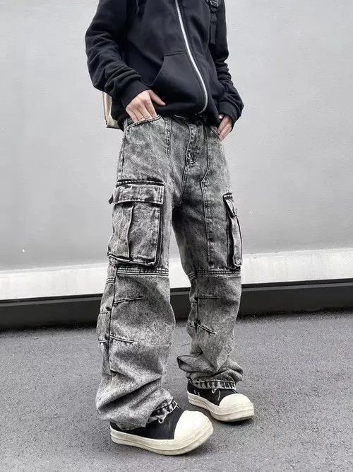 VIBE Street washed gray grunge bootcut jeans Size US 30 / EU 46 - 1 Thumbnail