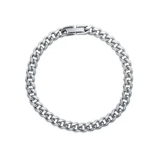 VIBE Fashion Silver Titanium Steel Men's Bracelet Size ONE SIZE - 7 Thumbnail
