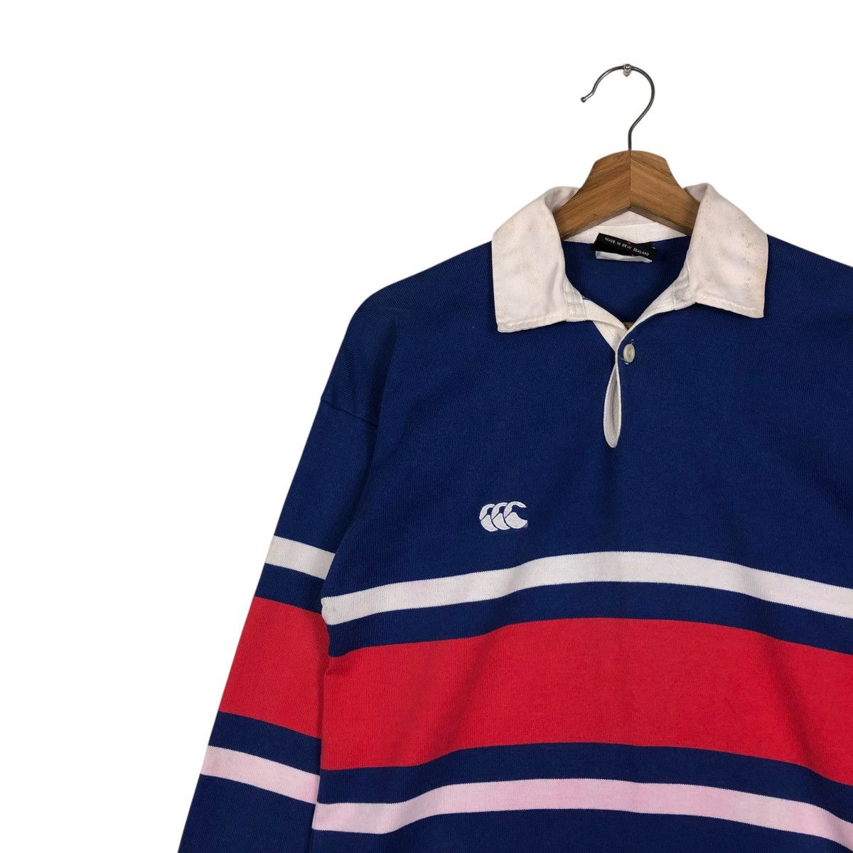 Canterbury of New Zealand 🔥VINTAGE RUGBY COLLAR LONG SLEEVE CANTERBURY OF NEW ZEALAND Size US S / EU 44-46 / 1 - 9 Thumbnail