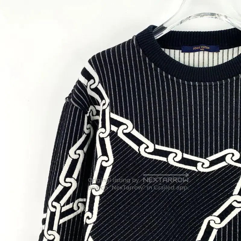 Louis Vuitton Louis Vuitton Black Cotton Knit Sweater . Size S / US 4 / IT 40 - 3 Thumbnail