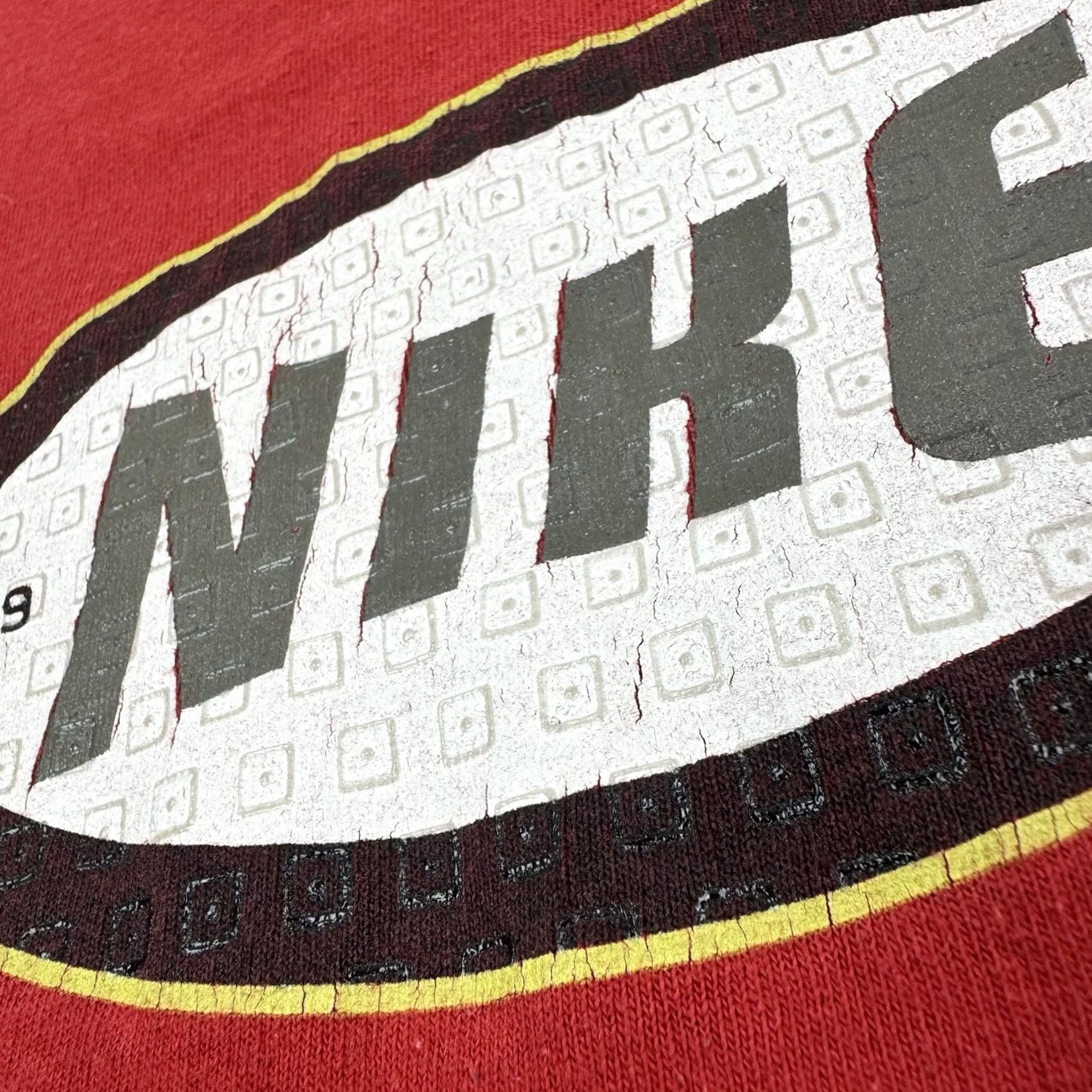 Nike VINTAGE Nike Ringer T Shirt Adult XL Red Cotton USA Hipster 90s Y2K Sports Mens XL Size US XL / EU 56 / 4 - 5 Thumbnail