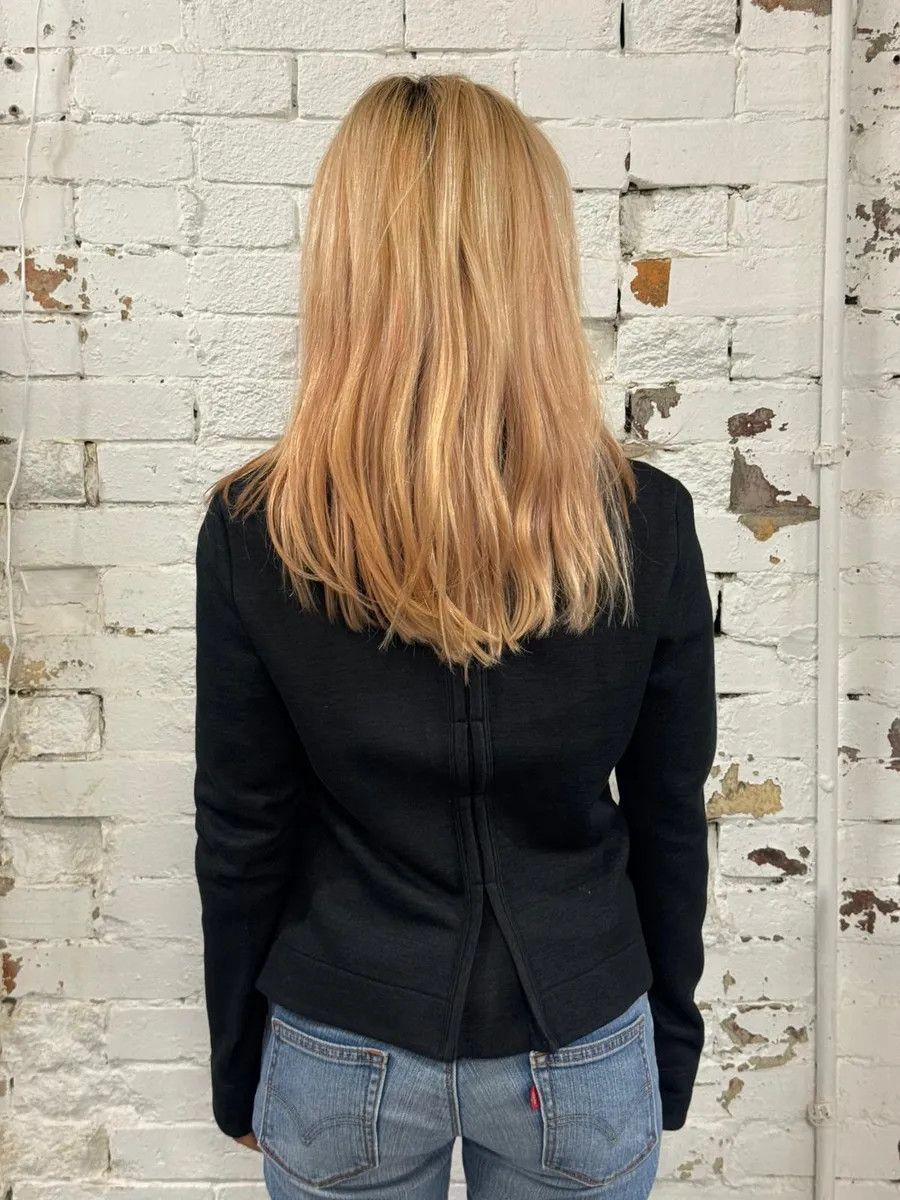 Marithe + Francois Girbaud Marithé & François Girbaud Grey & Black Officer Buttoned Jacket Size S / US 4 / IT 40 - 3 Thumbnail