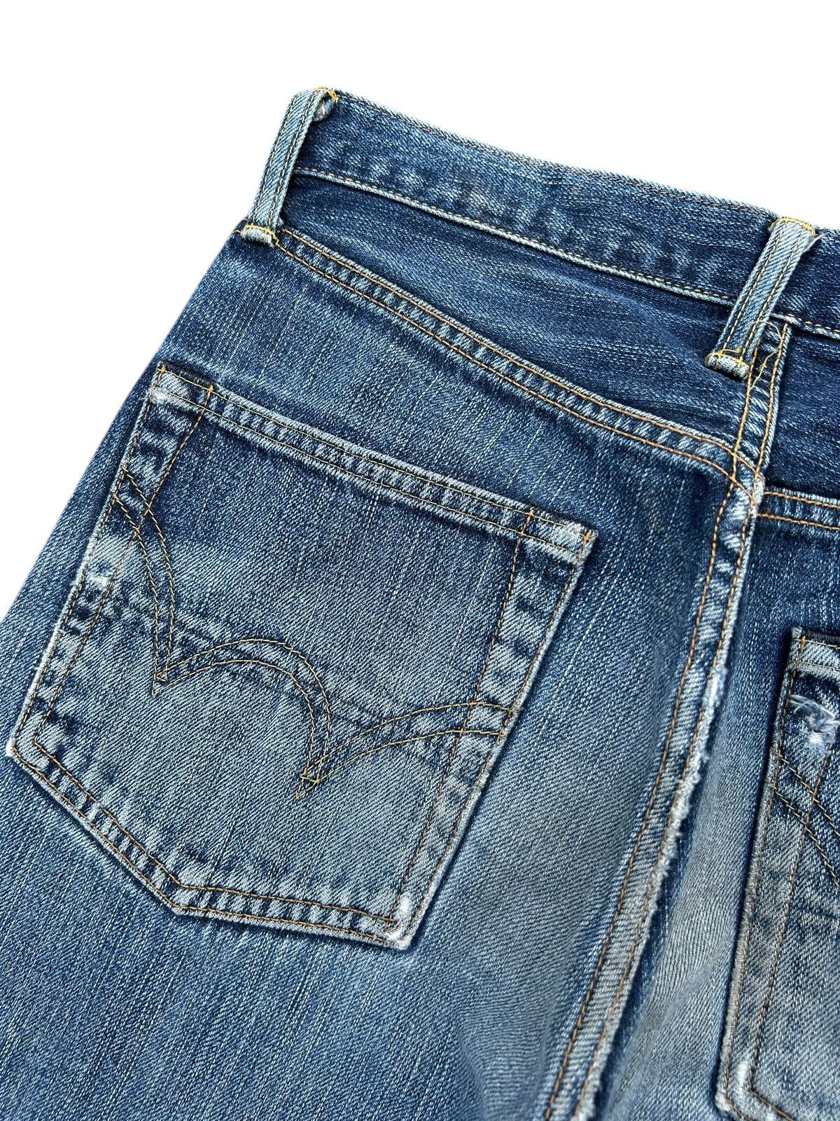 Kapital Trashed Vintage Edwin 505z Selvedge Denim Jeans Size US 30 / EU 46 - 11 Thumbnail