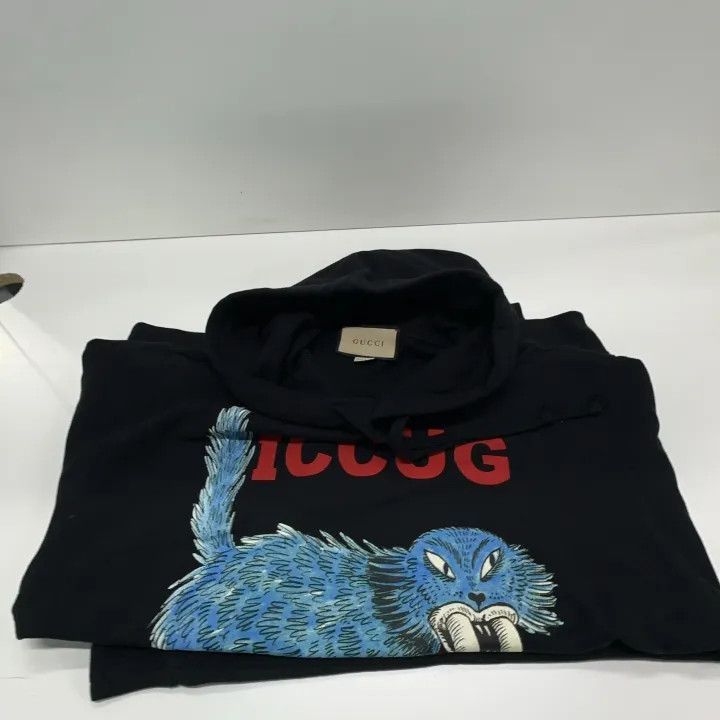 Gucci Gucci GUCCI x Freya Hartas Animal Print Hoodie -2506 Size US L / EU 52-54 / 3 - 3 Thumbnail