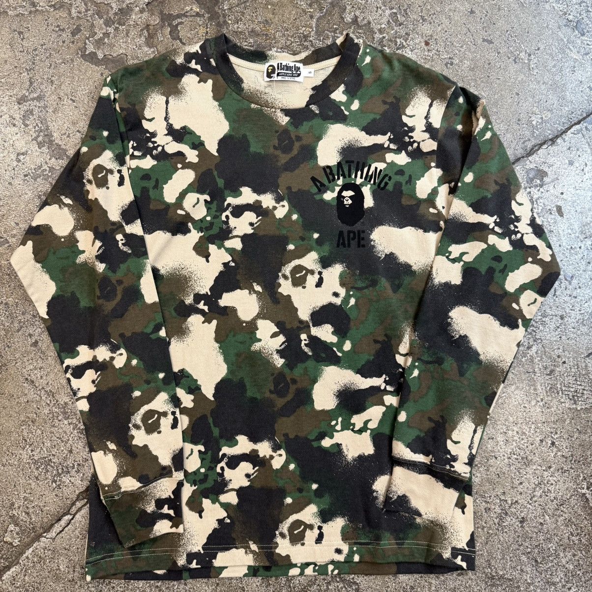 Bape Green Camo Longsleeve Shirt