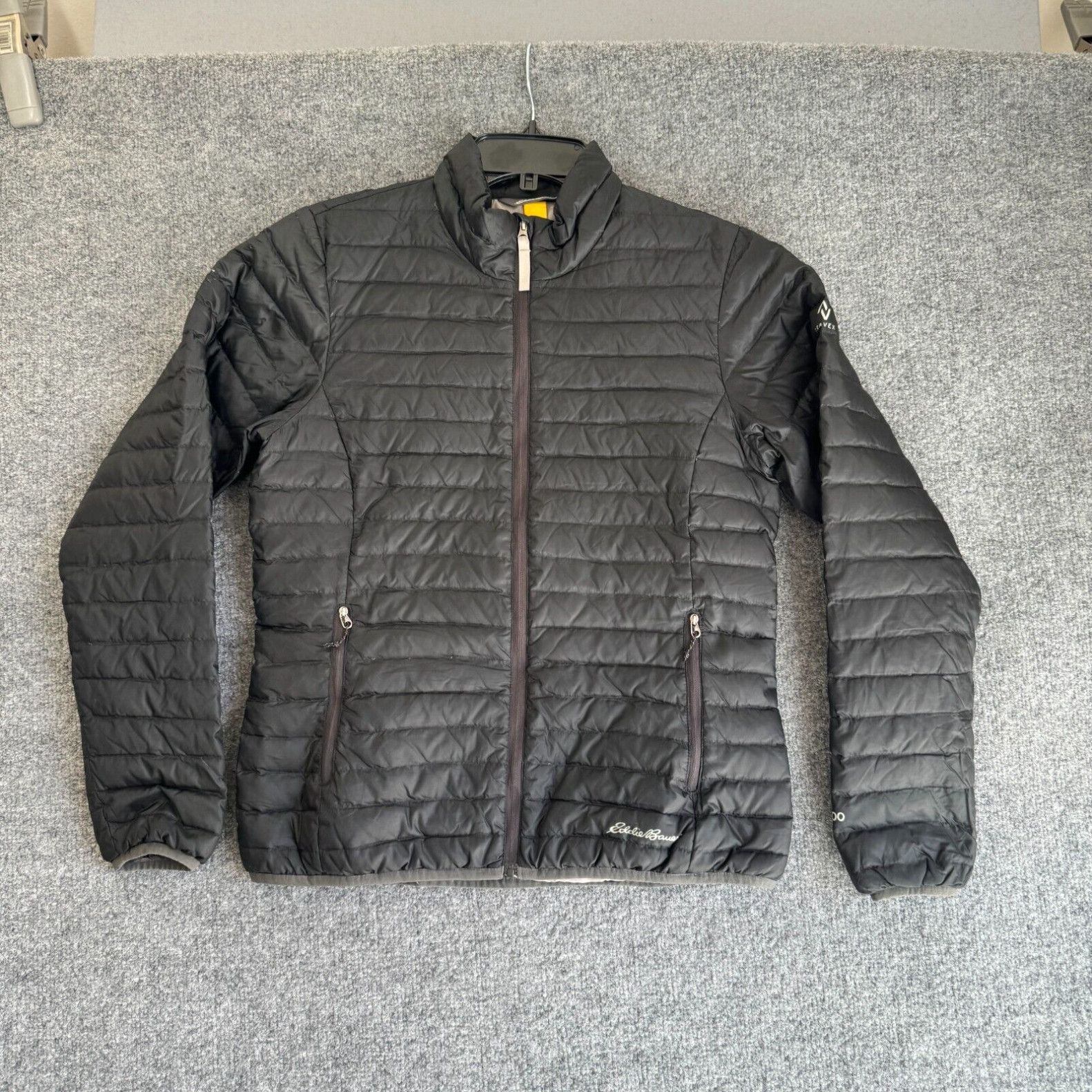 Veste Eddie Bauer Femme Beige, Taille S, Softshell, Capuche, Poches, Légère Et Déperlante